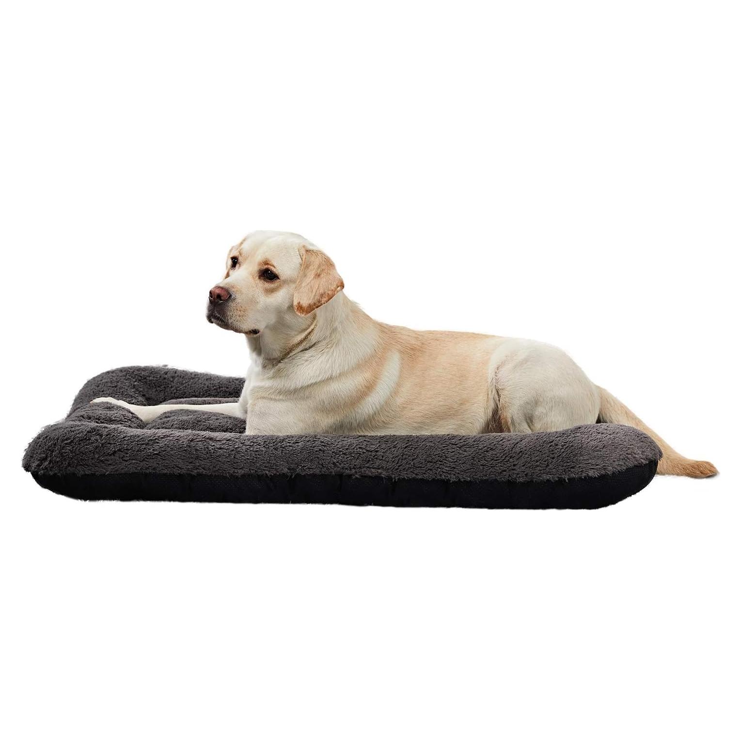 Cama para Perros Grandes ANWA 101.6x71.1cm Lavable Gris