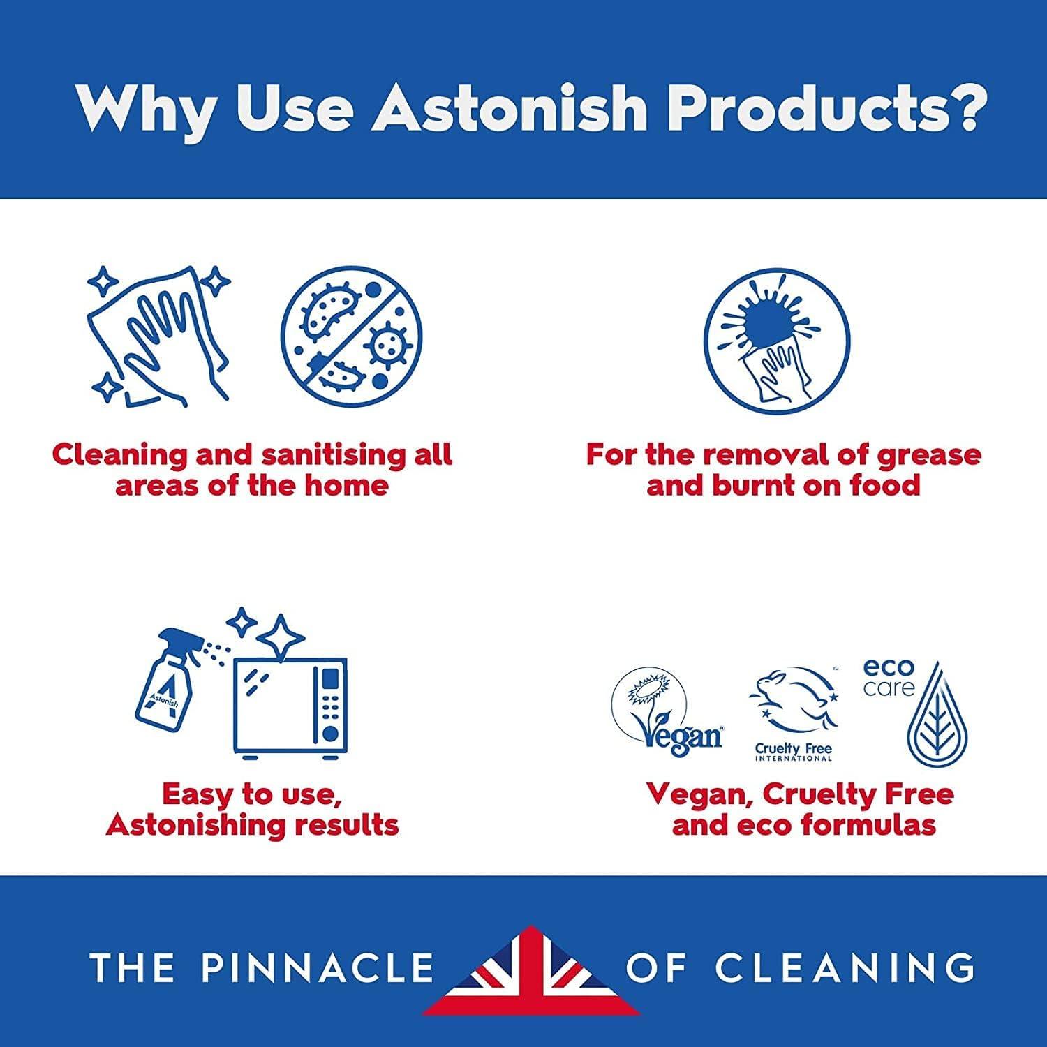 Astonish Clean & Revive Polvo Espumoso 349.9g para Teteras y Tazas