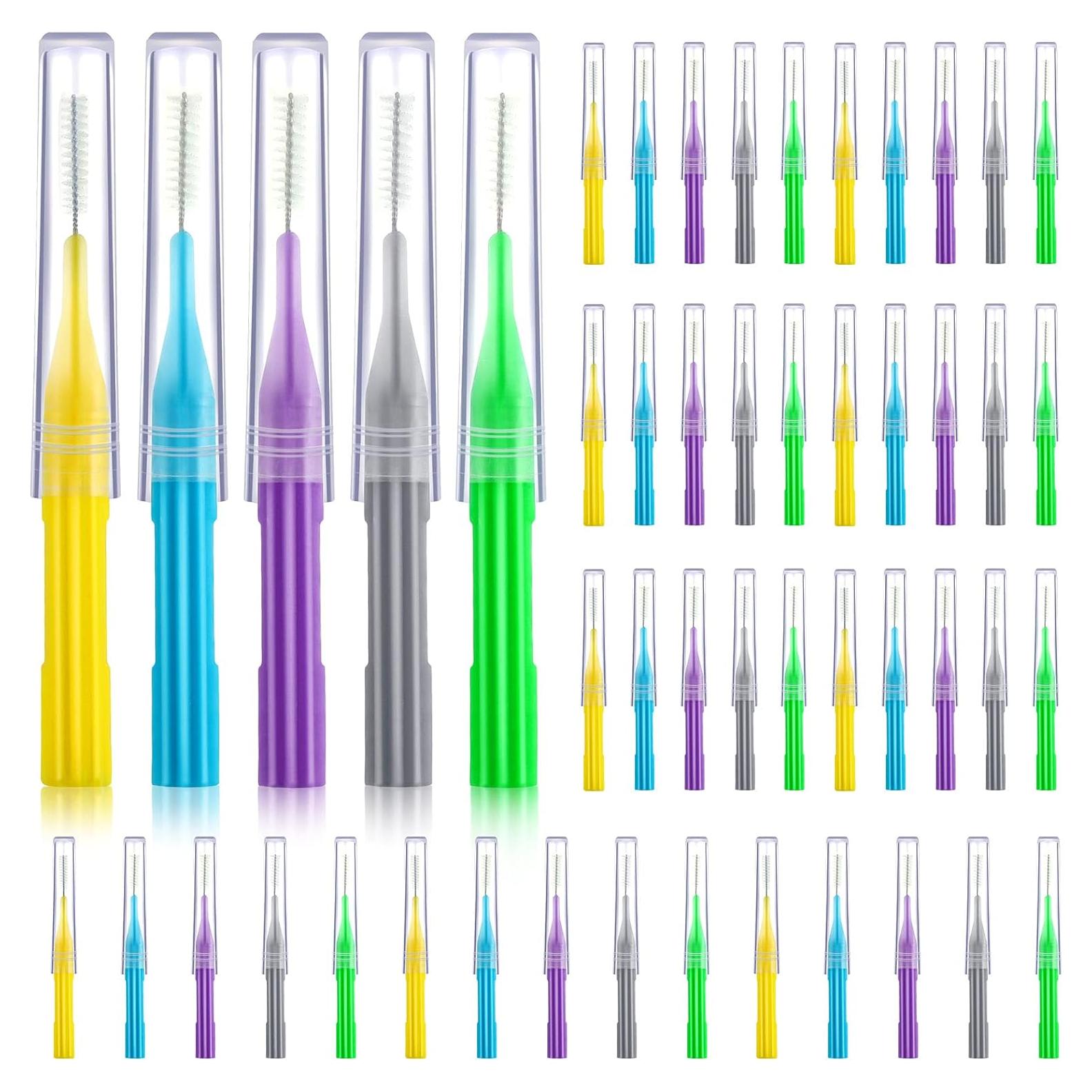 50 Piezas Cepillos Interdentales Patelai - Limpieza Dental Efectiva