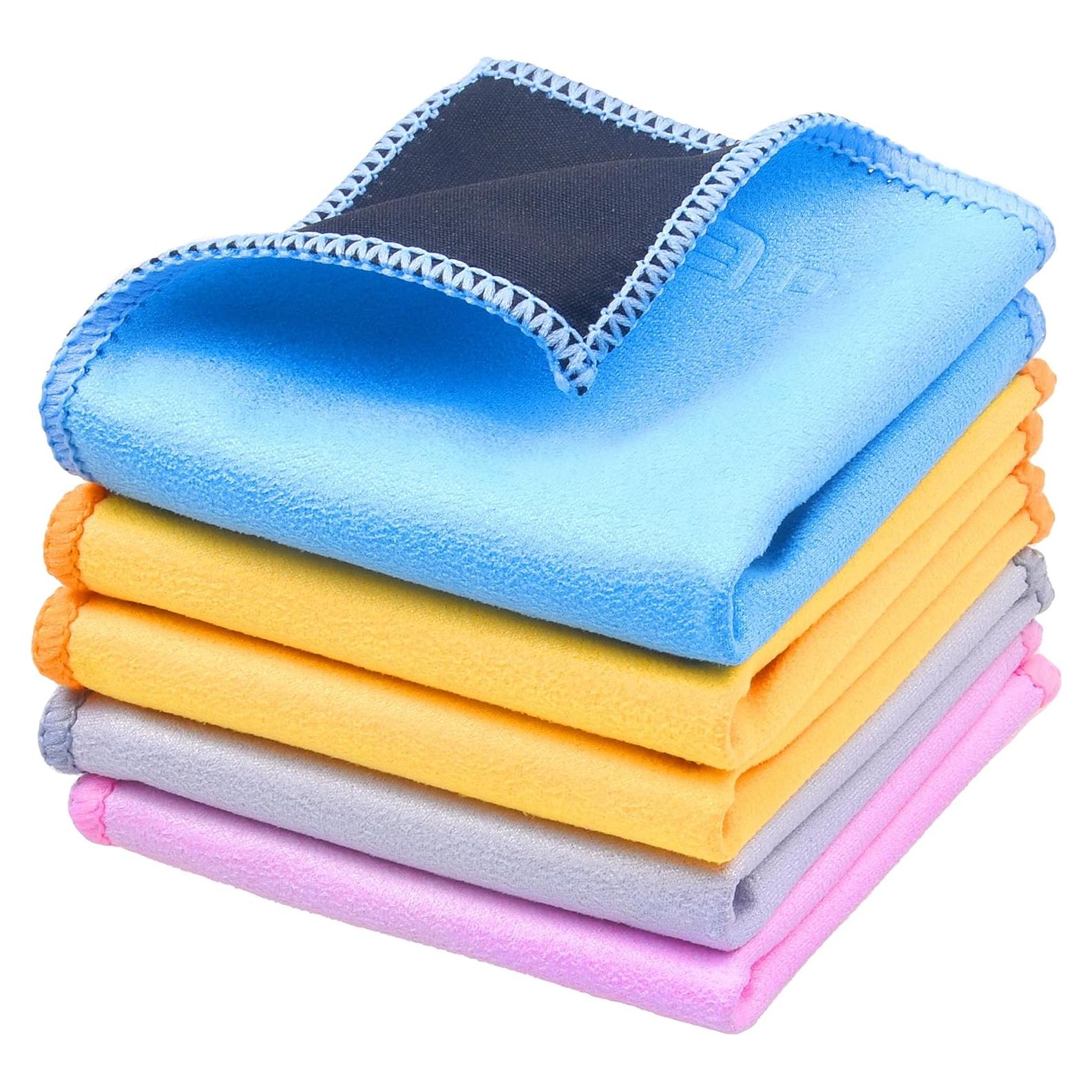 Paños de limpieza de microfibra Eco-Fused - Paquete de 5 - 16.7 x 15.7 cm