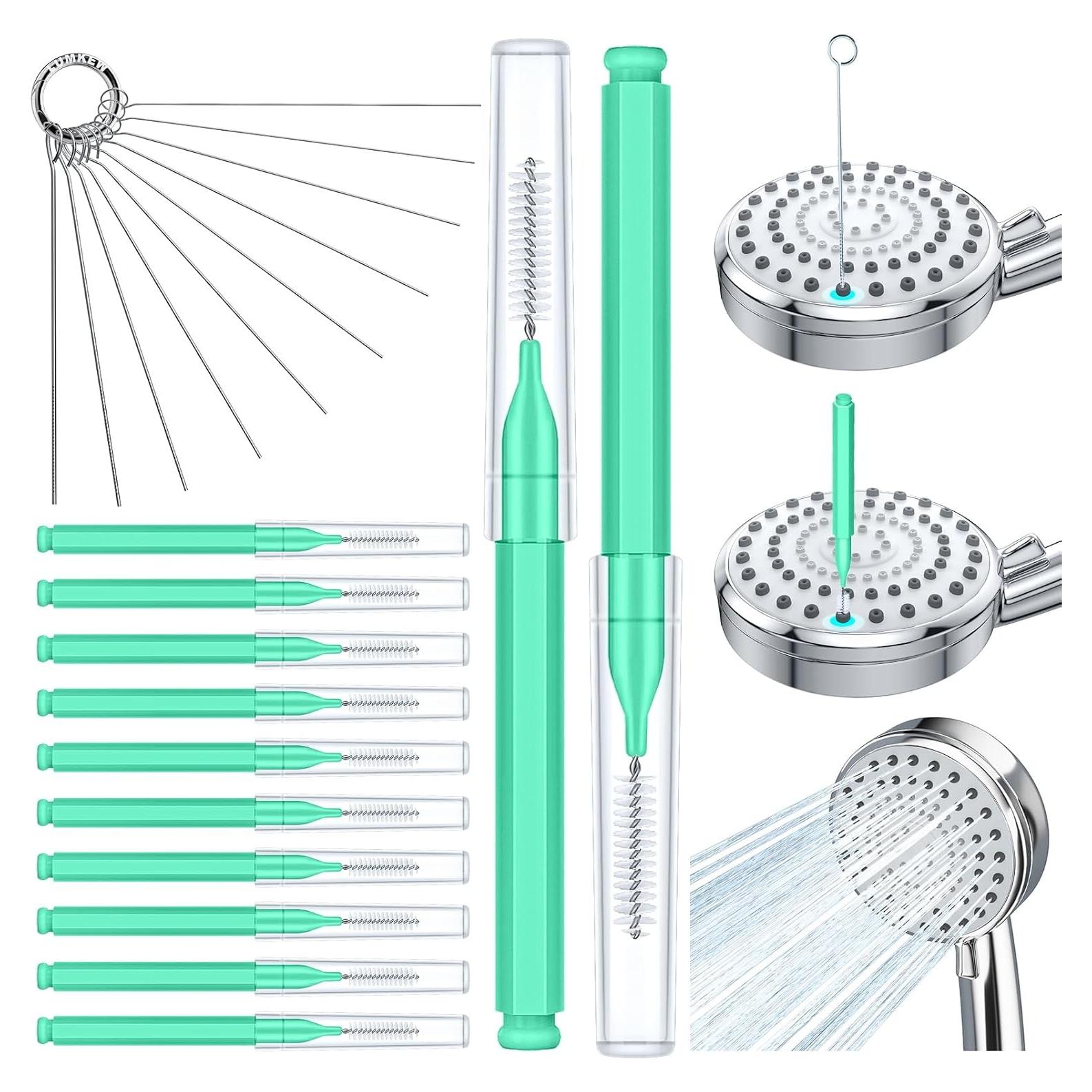 Limpiador de Cabezal de Ducha Lumkew Verde - 10 Picos de Limpieza