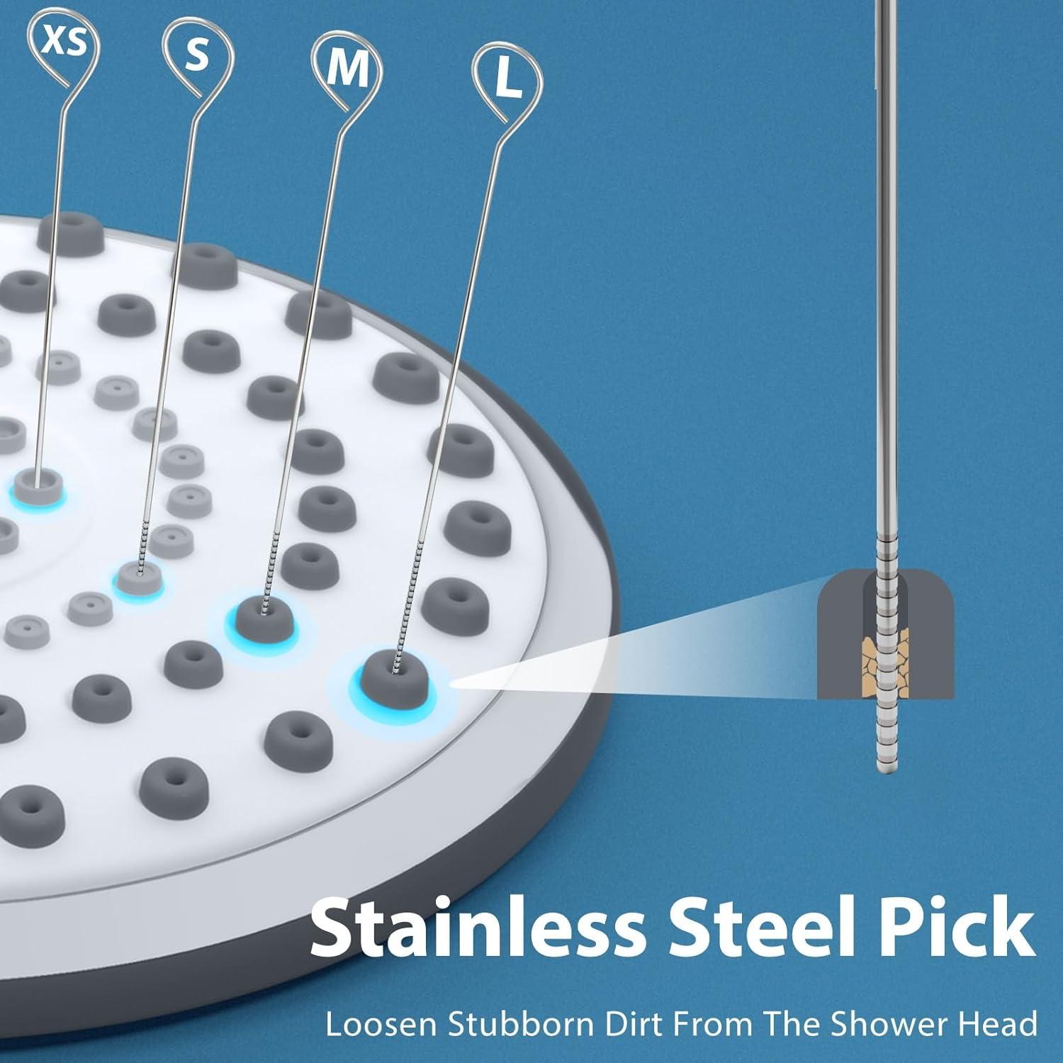 Limpiador de Cabezal de Ducha Lumkew Verde - 10 Picos de Limpieza