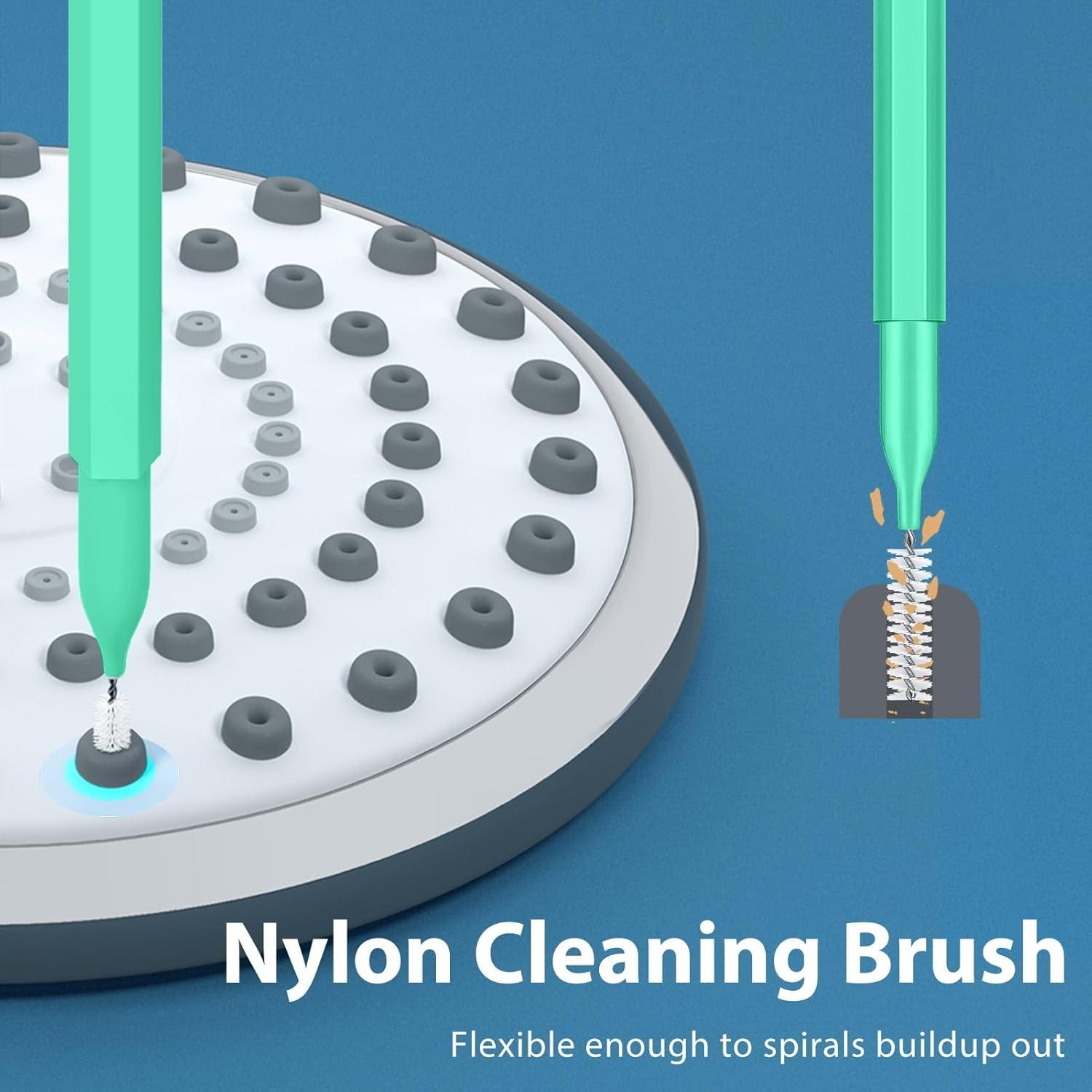 Limpiador de Cabezal de Ducha Lumkew Verde - 10 Picos de Limpieza