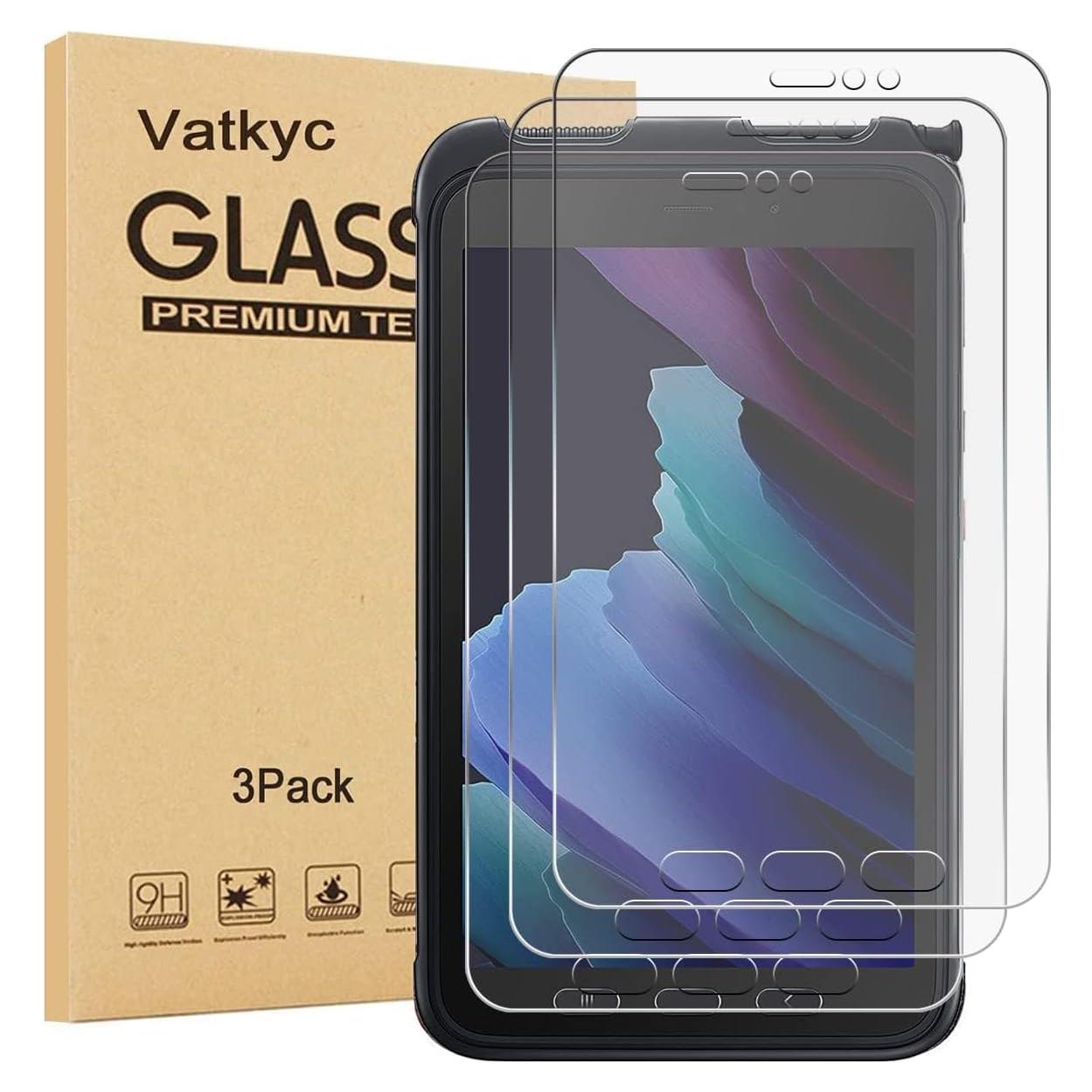 Protector de Pantalla Vidrio Templado Vatkyc para Galaxy Tab Active 3