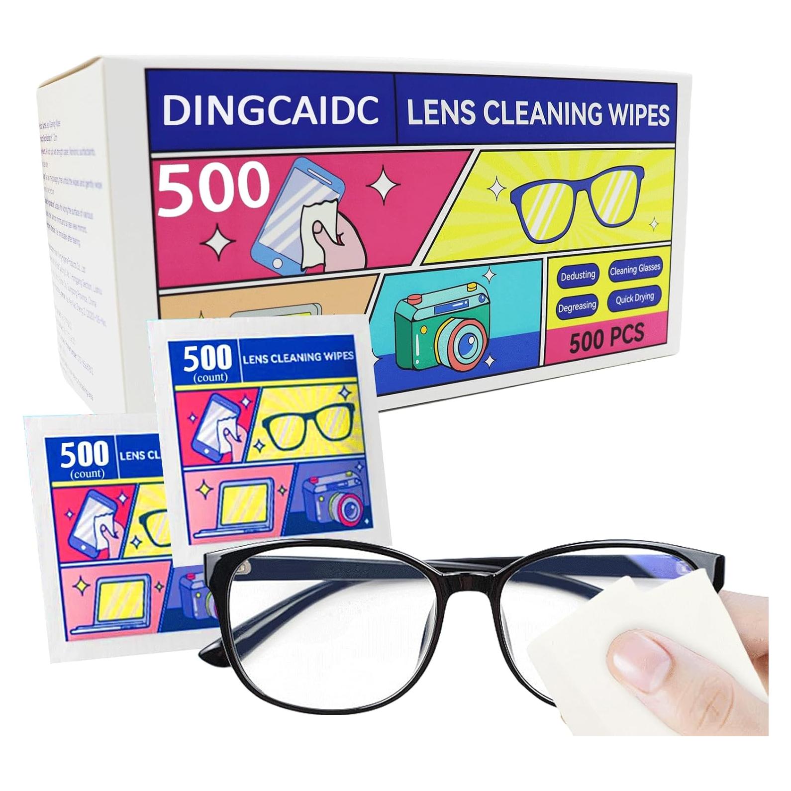 Toallitas para Lentes DingCai 500 Unidades Prehumedecidas