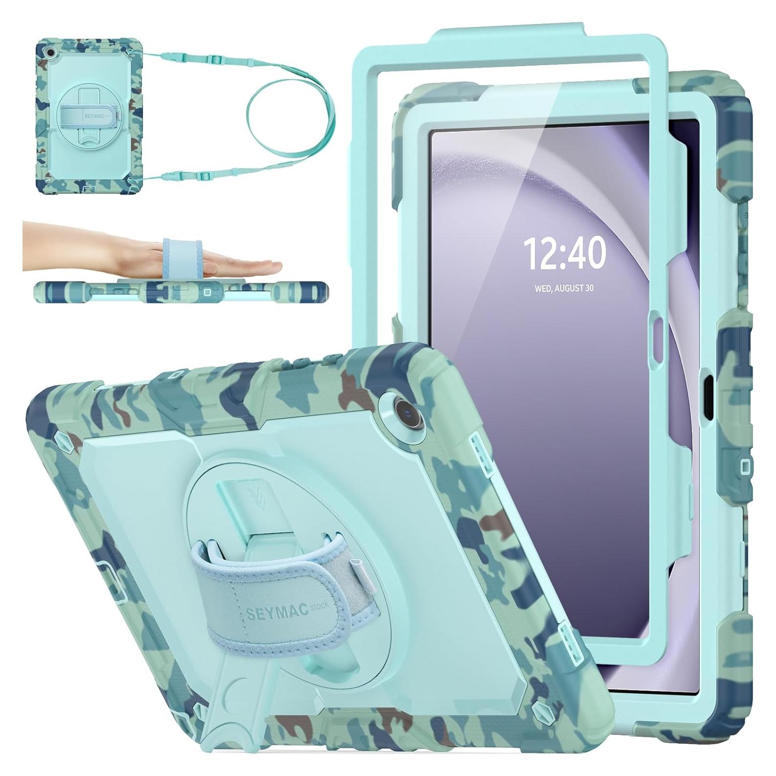 Estuche SEYMAC para Samsung Galaxy Tab A9+ 11" Camo Azul