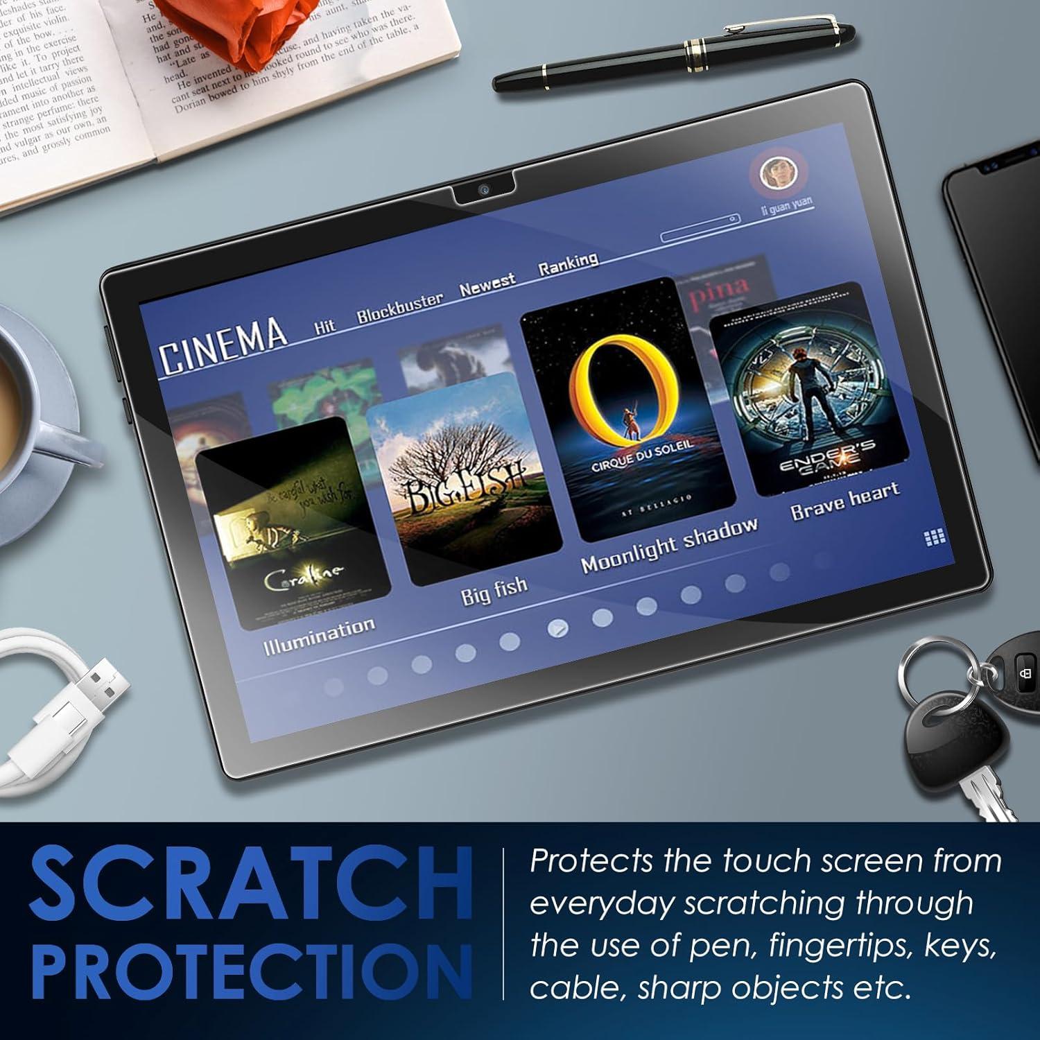 Protector de Pantalla DETUOSI 10.1" Vidrio Templado ECOPAD THTH-K12C