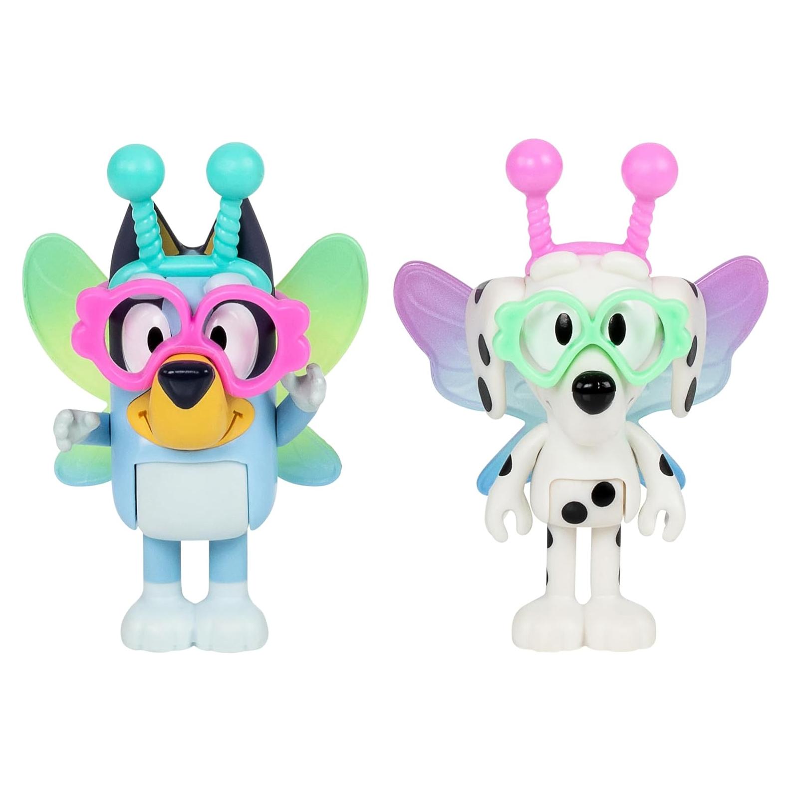 Figuras Bluey 2 Pack Alienígenas Chloe y Bluey 6,35 cm