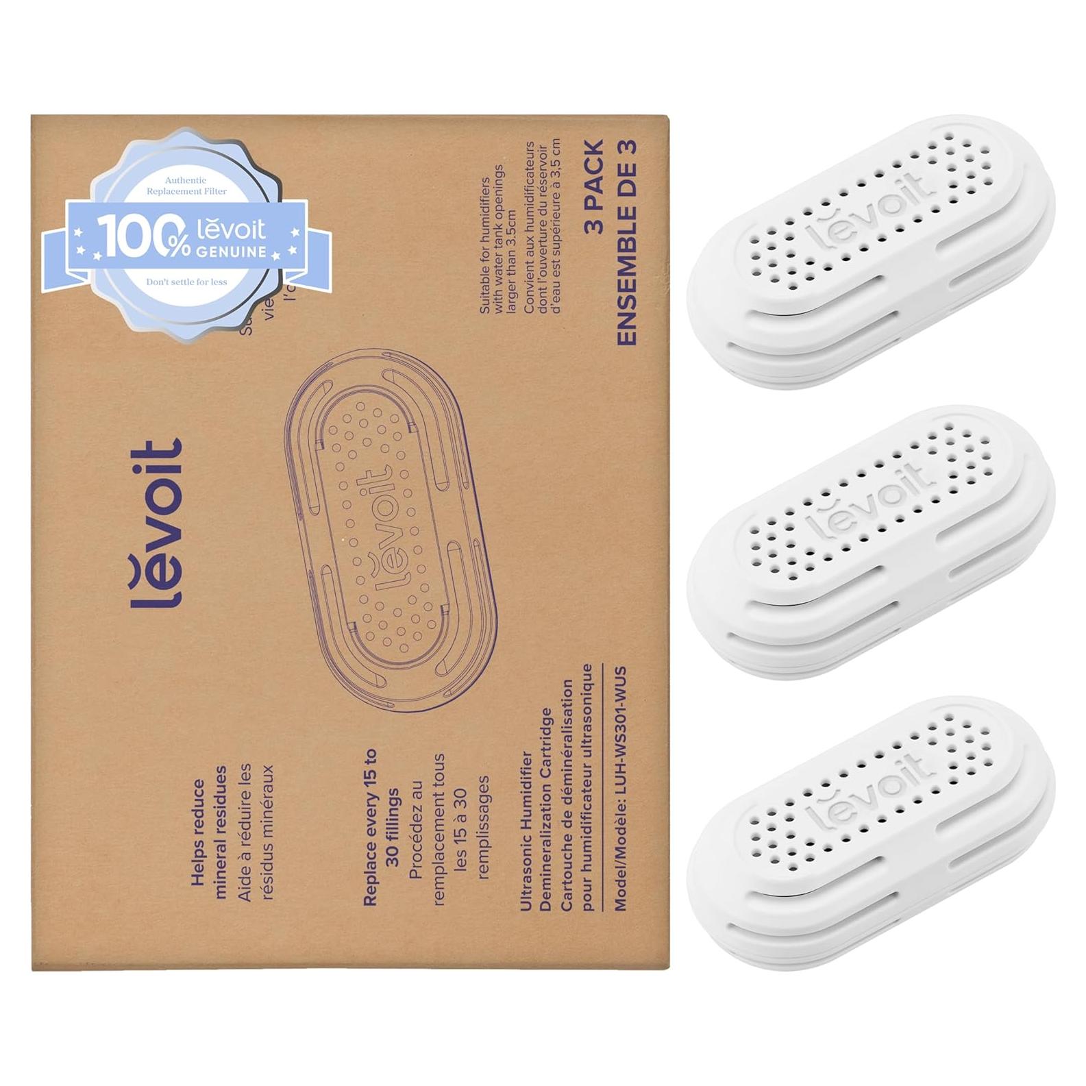 Cartucho de Desmineralización LEVOIT 3-Pack para Humidificadores