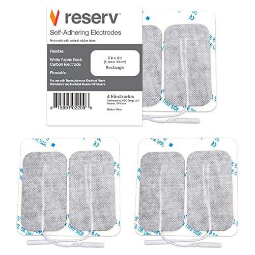 Electrodos Reutilizables Reserv 5x10 cm Autoadhesivos TENS/EMS (4 Pzs)