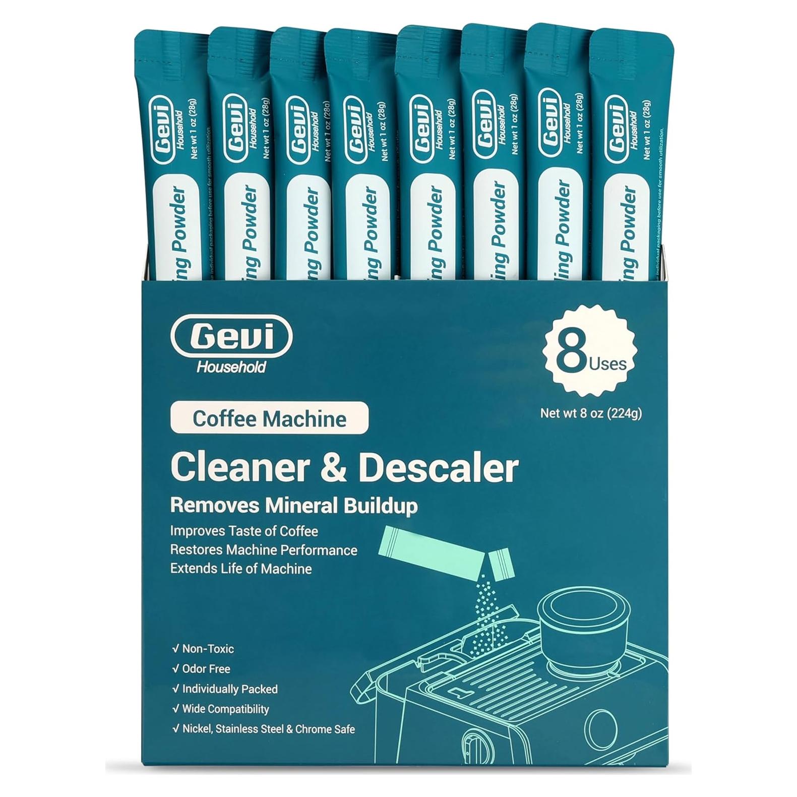 Limpiador de Cafetera Gevi 280g - 8 Usos Ácido Cítrico Orgánico