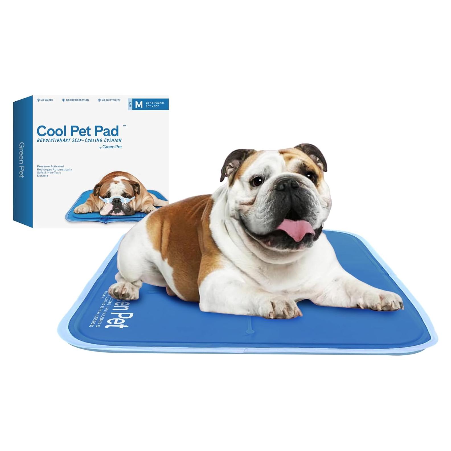 Almohadilla Fresca para Mascotas The Green Pet Shop Mediana Azul - Gel Autocoolante para Perros y Gatos 9.5-20.4 kg