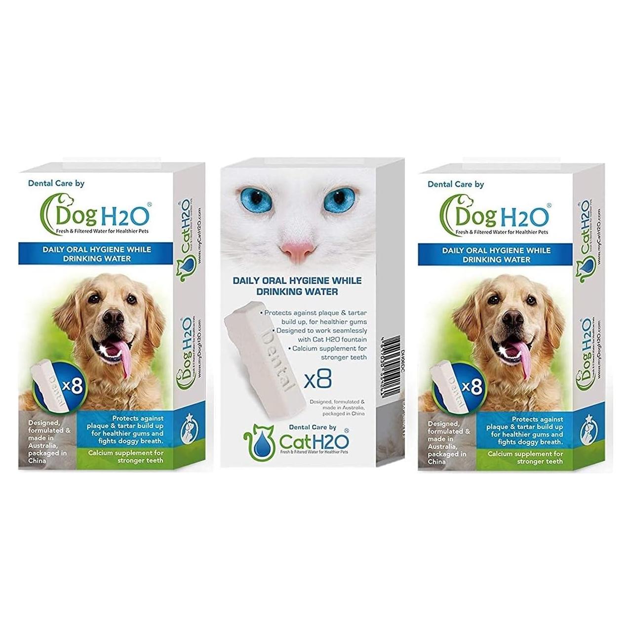 Aditivo de Agua para Higiene Oral Dog H2O - 3 Cajas
