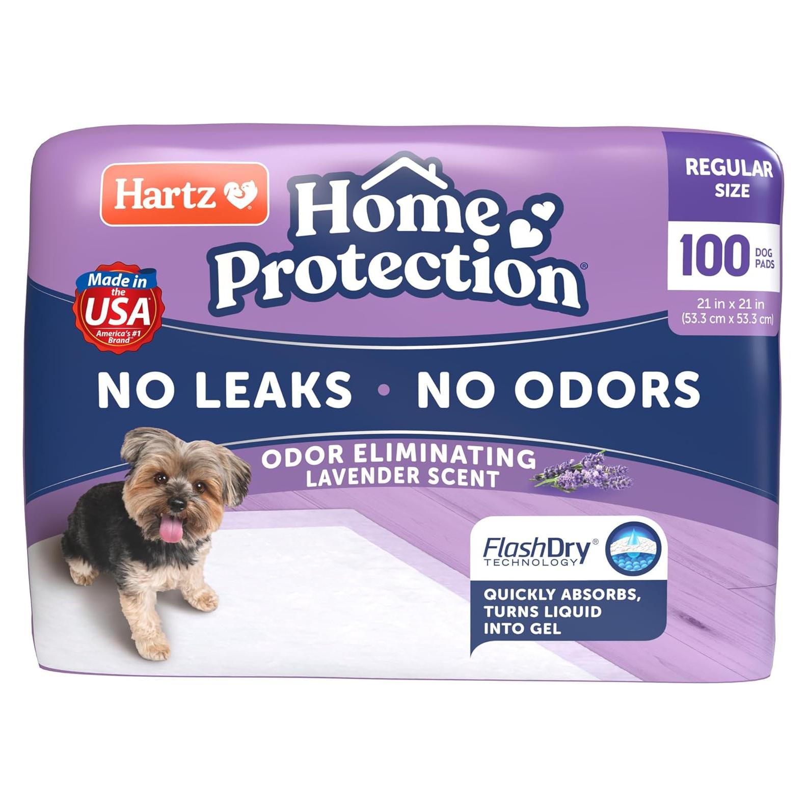 Almohadillas para Perros Hartz Home Protection 100 Unidades Lavanda