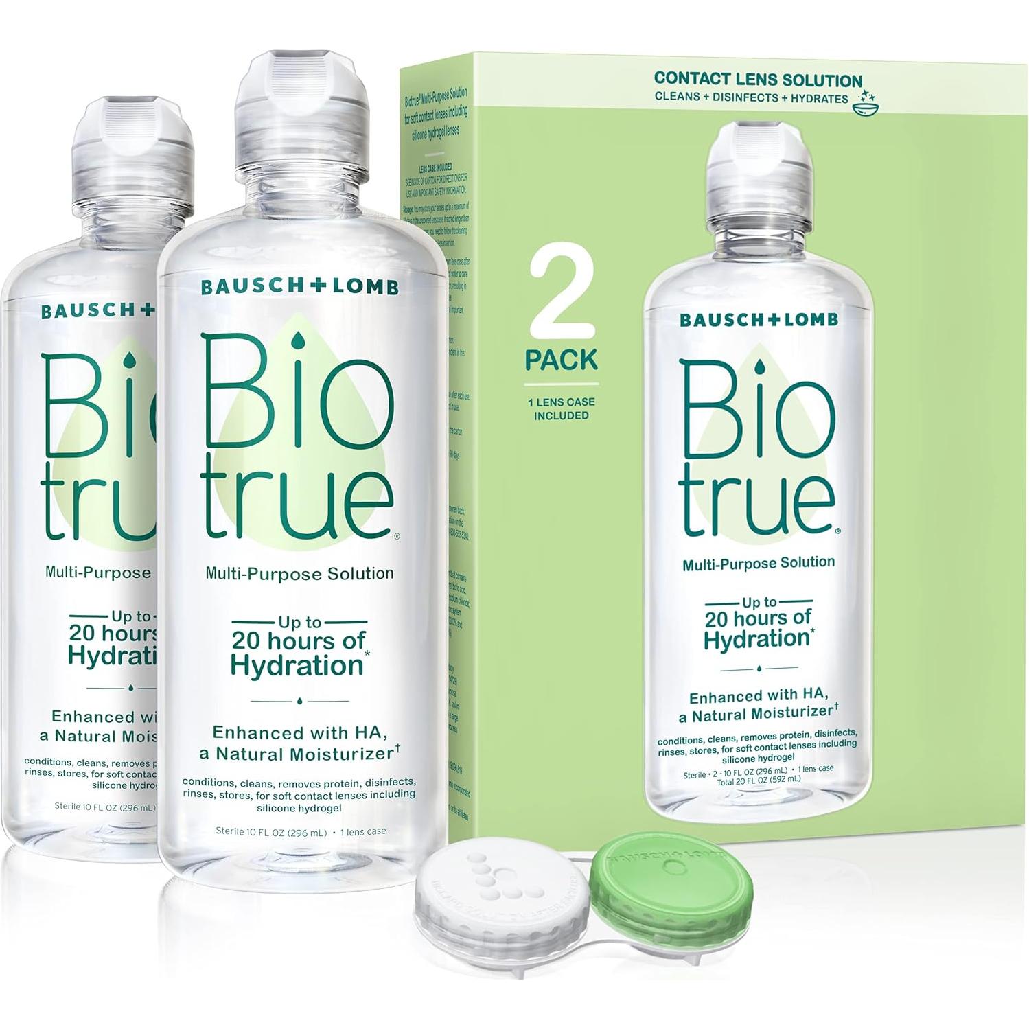 Paquete de Solución Biotrue 590 ml + 126 Tabletas Efferdent