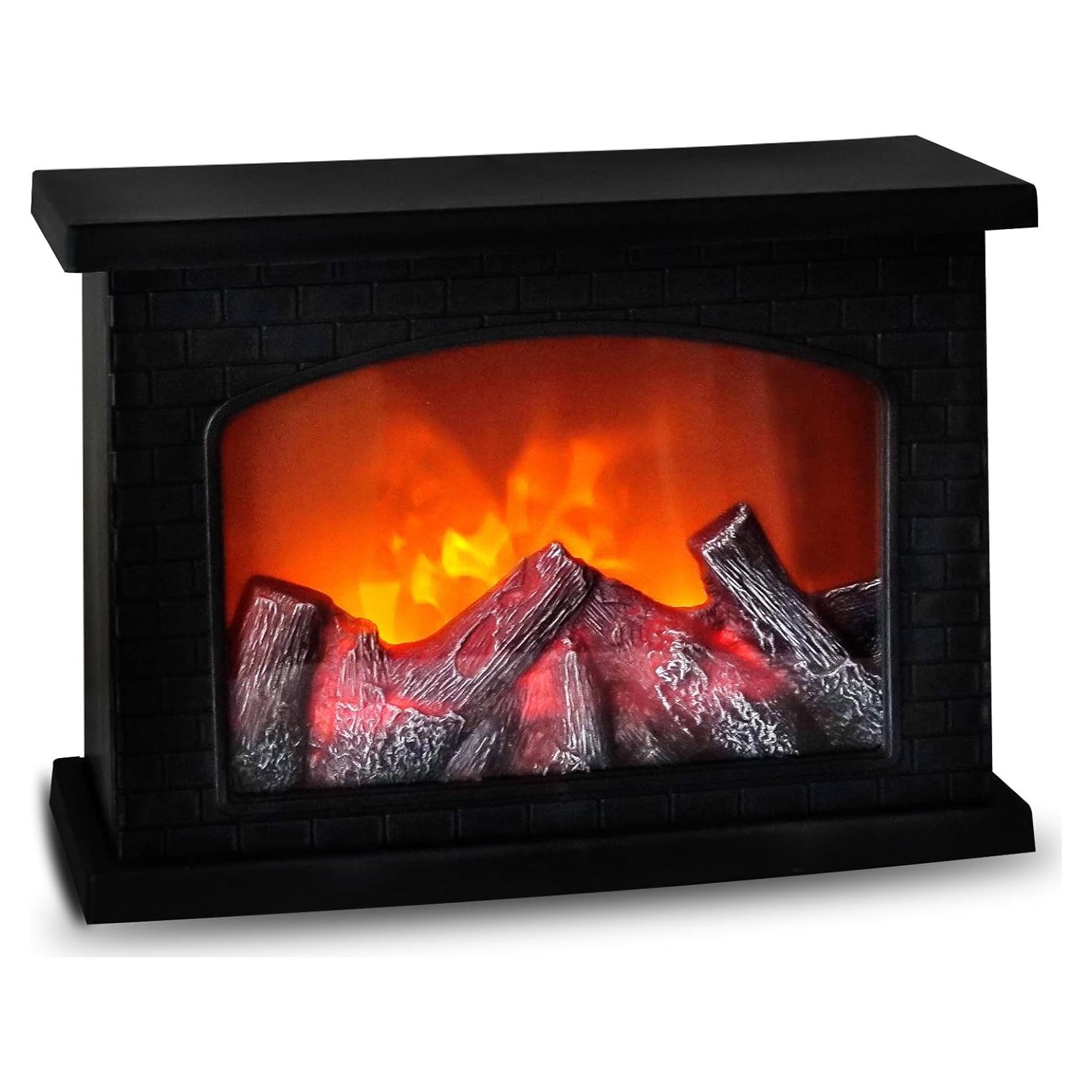 Linterna de Chimenea LED Bestview Grande Efecto Llama Negra