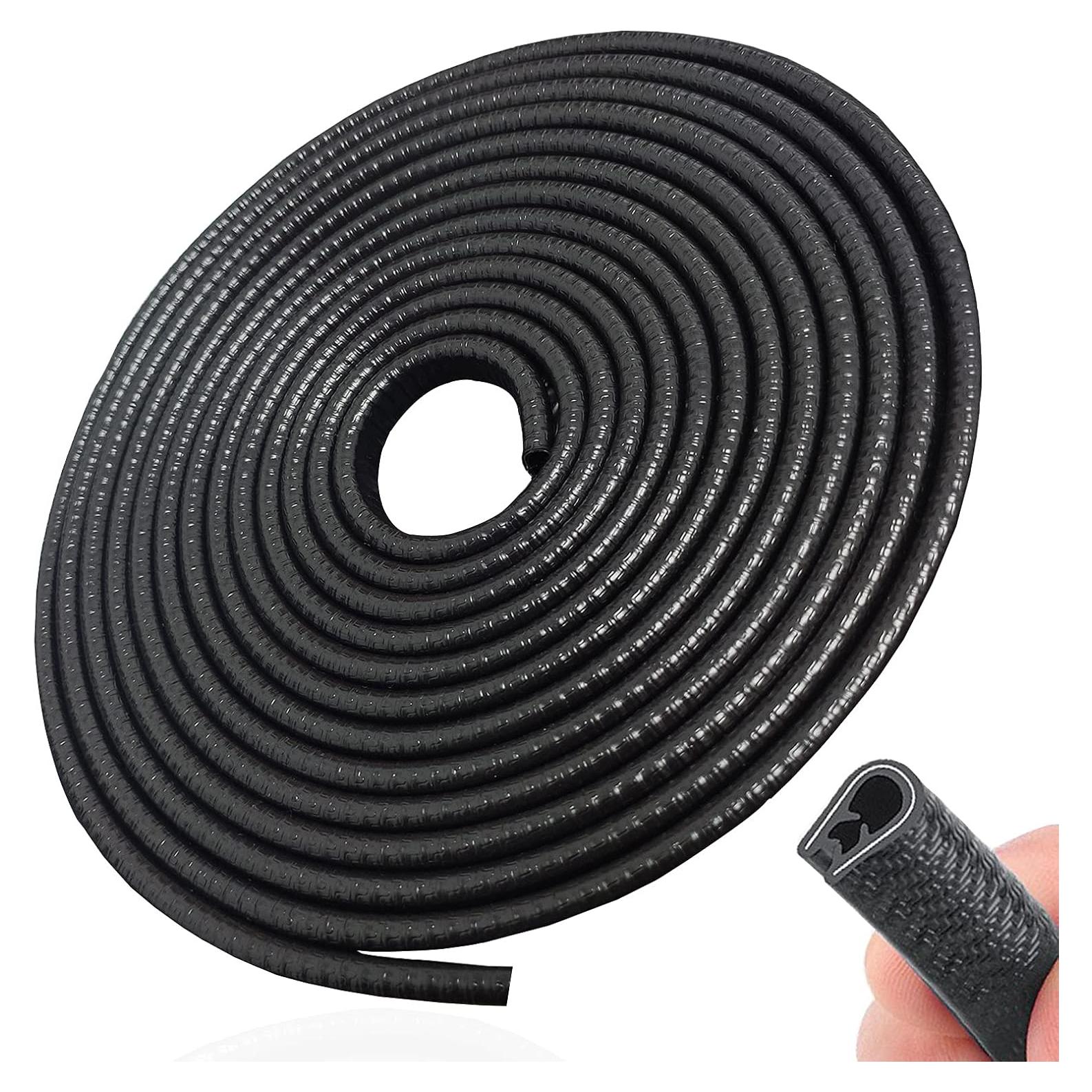 Protector de Bordes de Puerta SYOAUTO 10M Negro Ajuste Universal