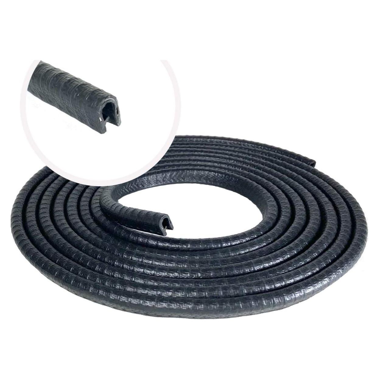 Bisel de Goma Negro M M SEALS 3.05 Metros Flexible