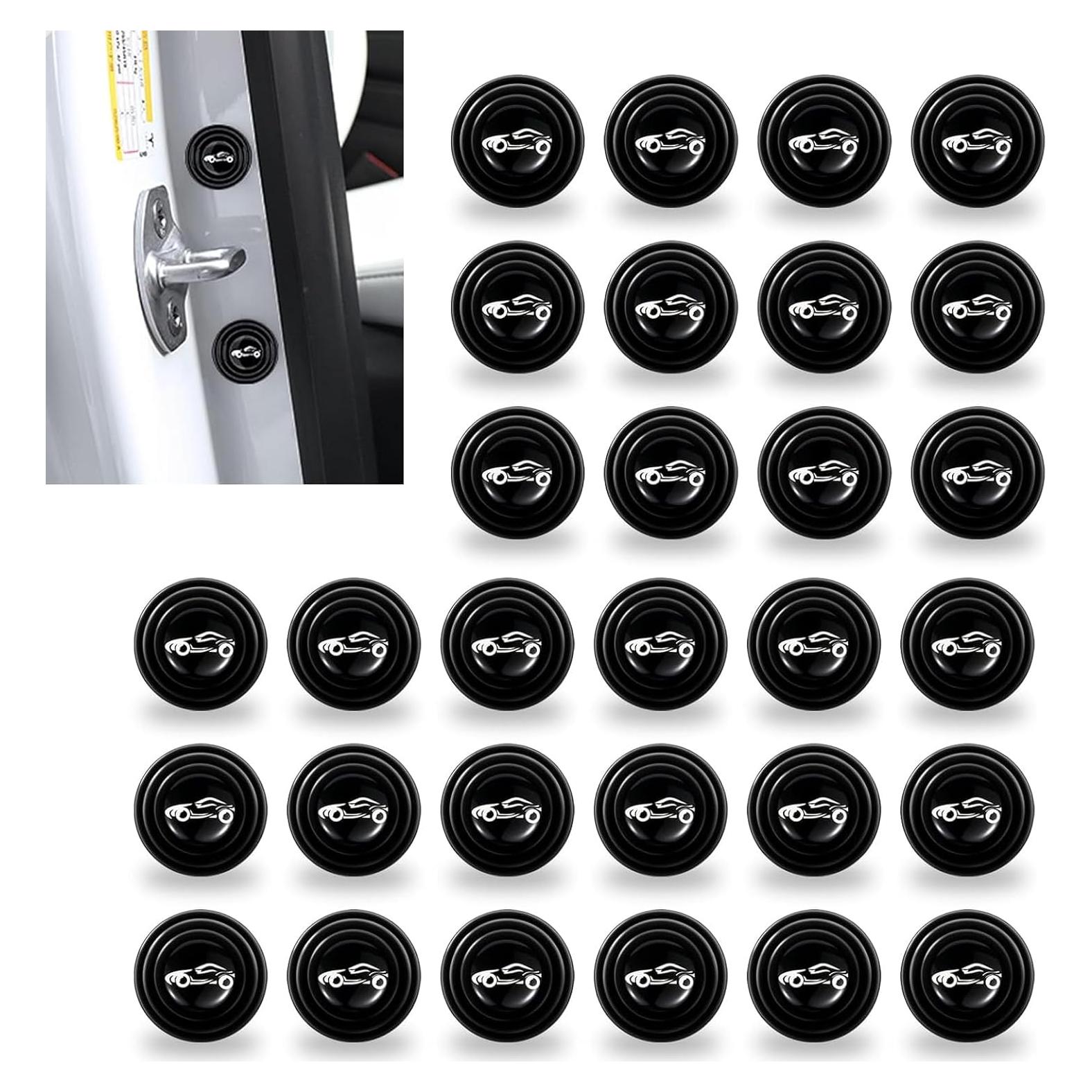 Pack 30 Amortiguadores de Puerta AWGUKA Silicona Negra