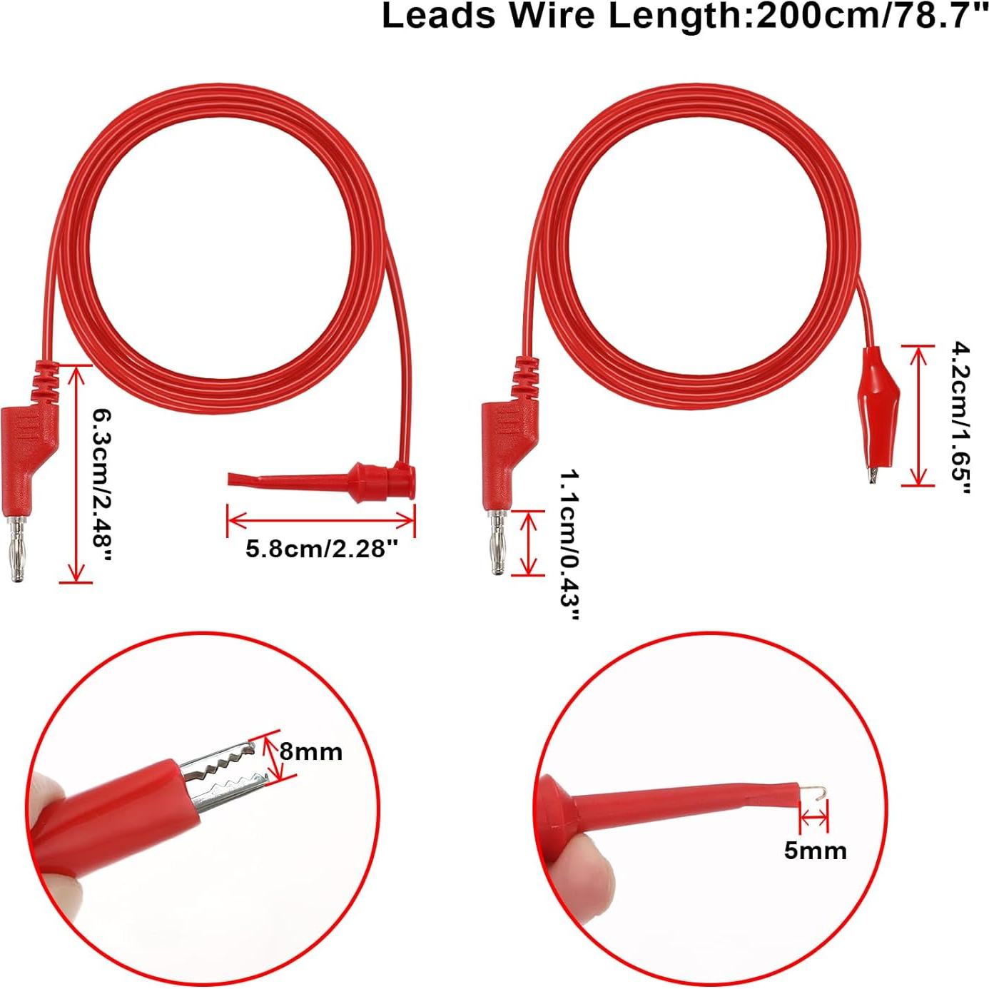 Cables de Prueba Multímetro Sumnacon 2M 500V 5A 5 Piezas