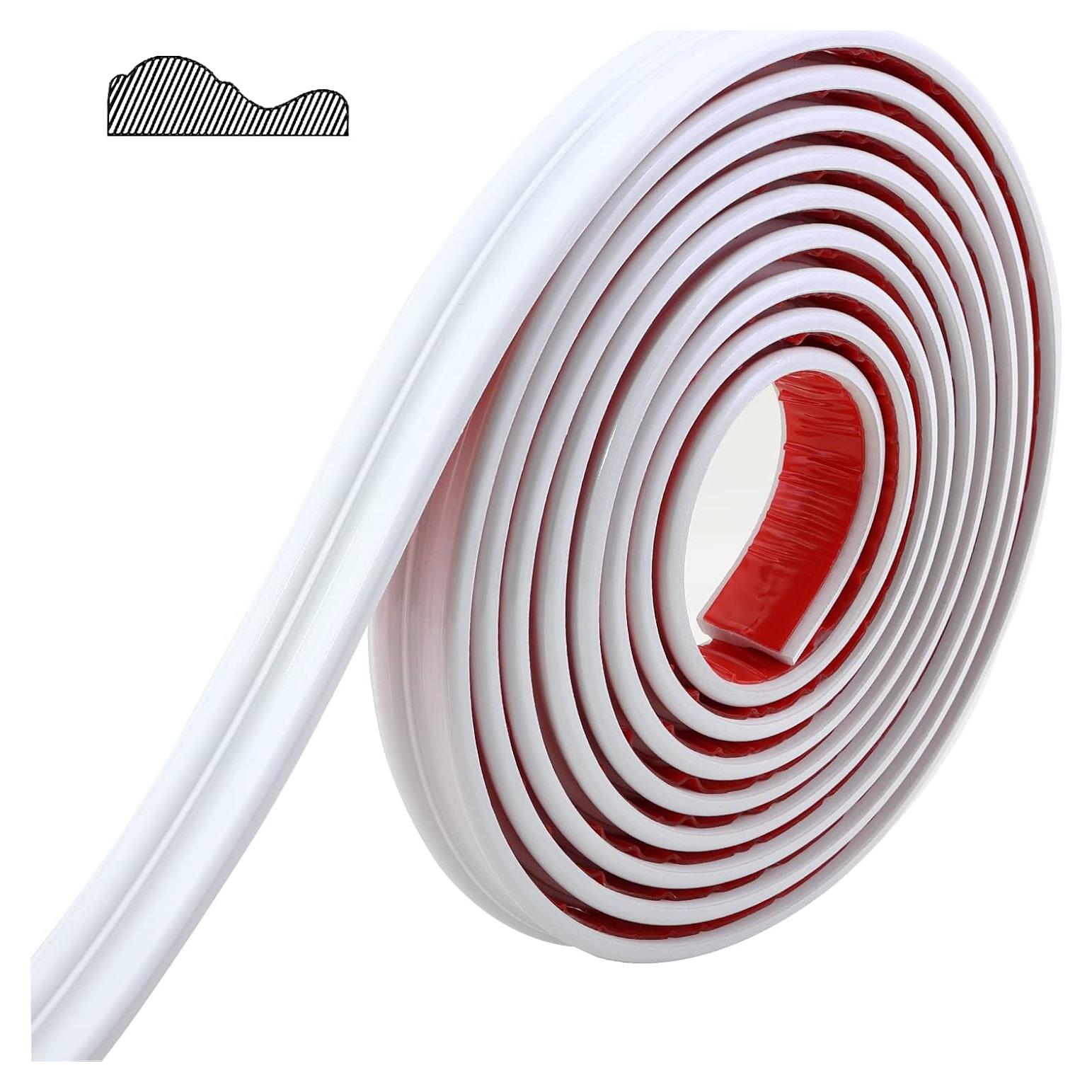 Moldura Autoadhesiva Flexible Gaahing 3.0m x 3.3cm Blanca