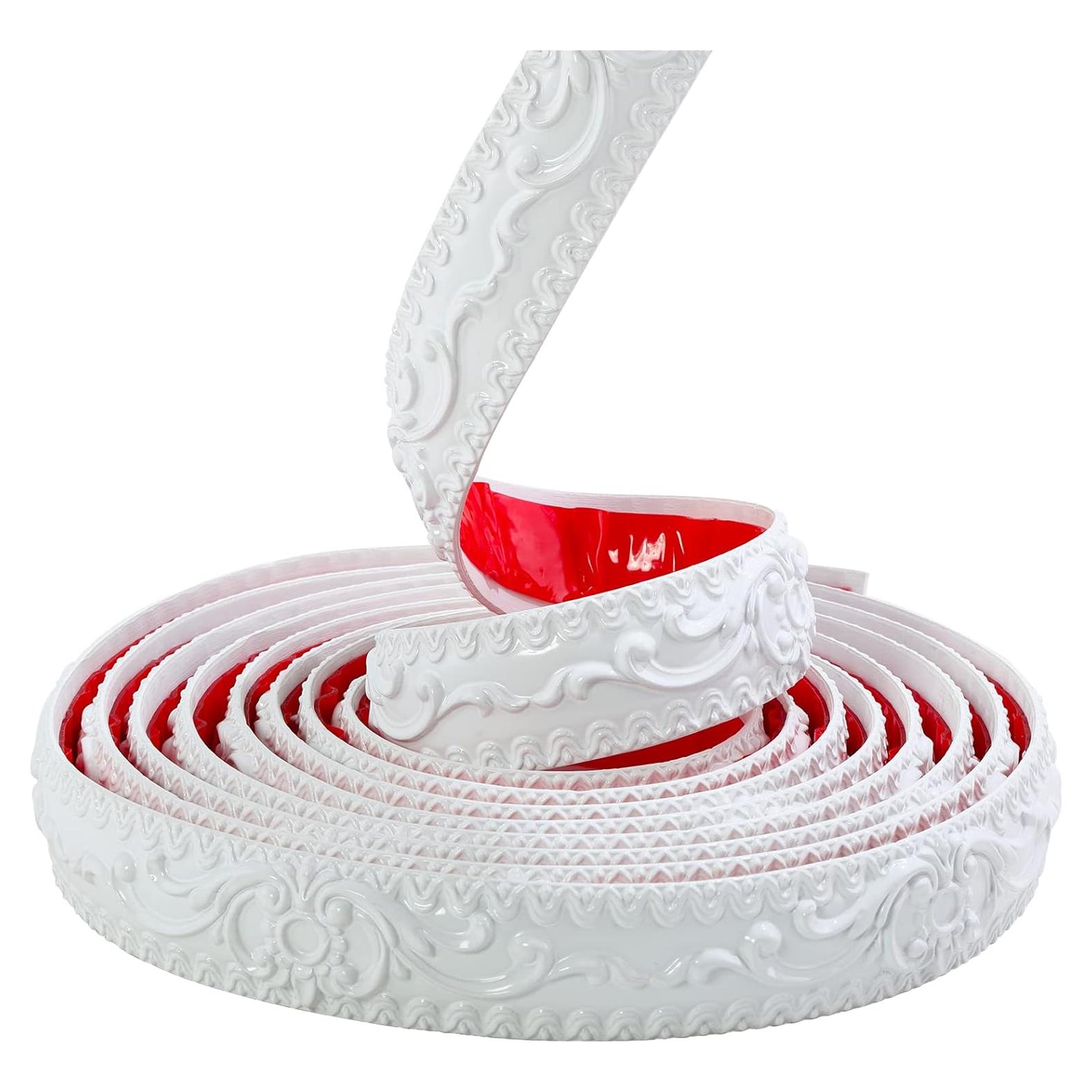 Moldura de Pared Autoadhesiva Gaahing 5m x 3.6cm Blanca