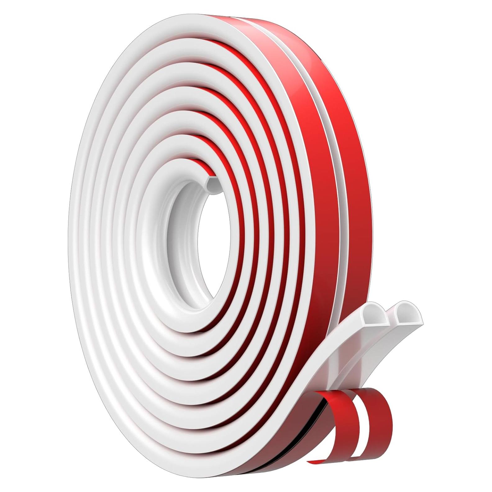 Sello de Aislamiento Draourness 6 m Blanco para Puertas y Ventanas