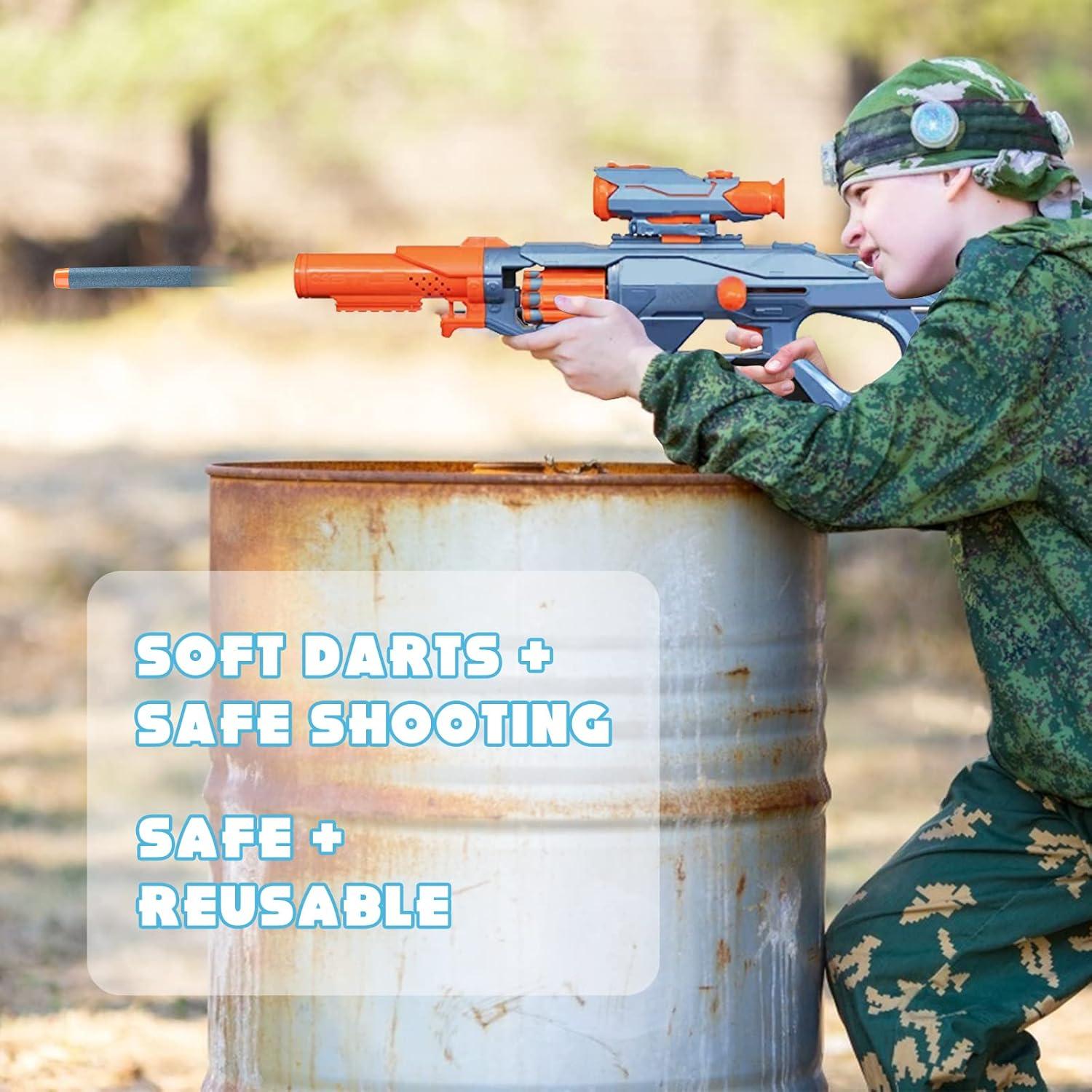 Recargas Nerf AMOSTING 100PCS Elite 2.0 Azul con Bolsa