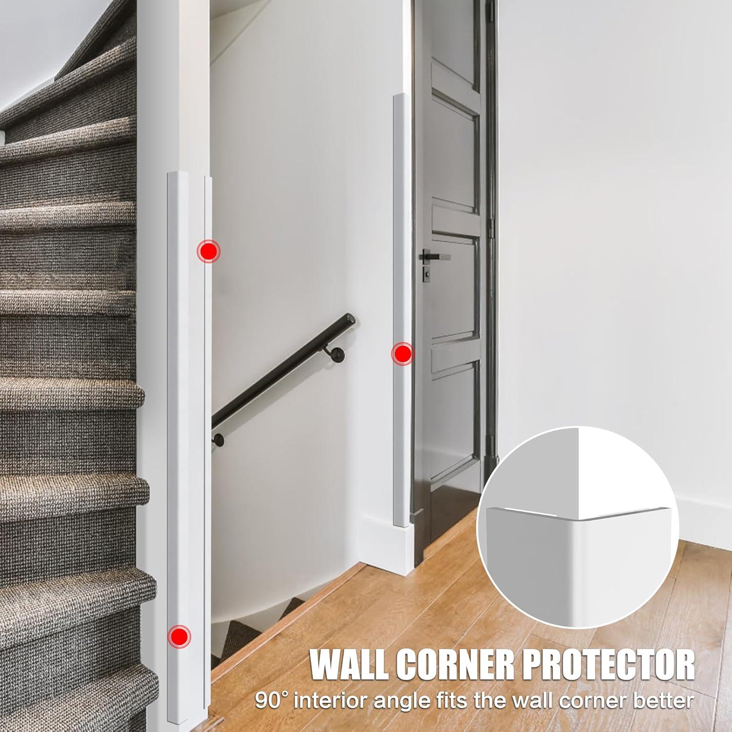 Protector de Esquinas de Pared Frychee 2.5x90cm Blanco PVC