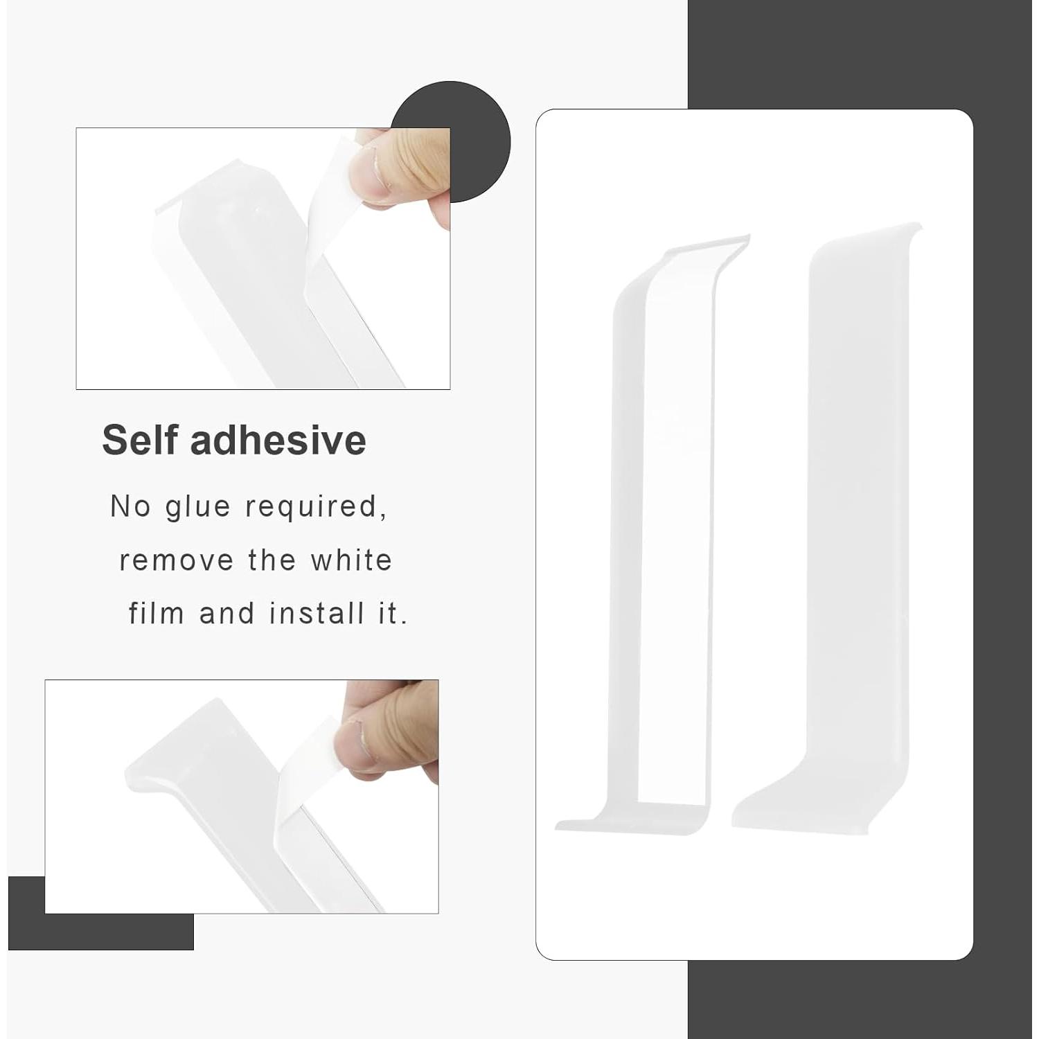 Bloques de Esquina Autoadhesivos COUKIU 10.16cm Blancos 6 Piezas