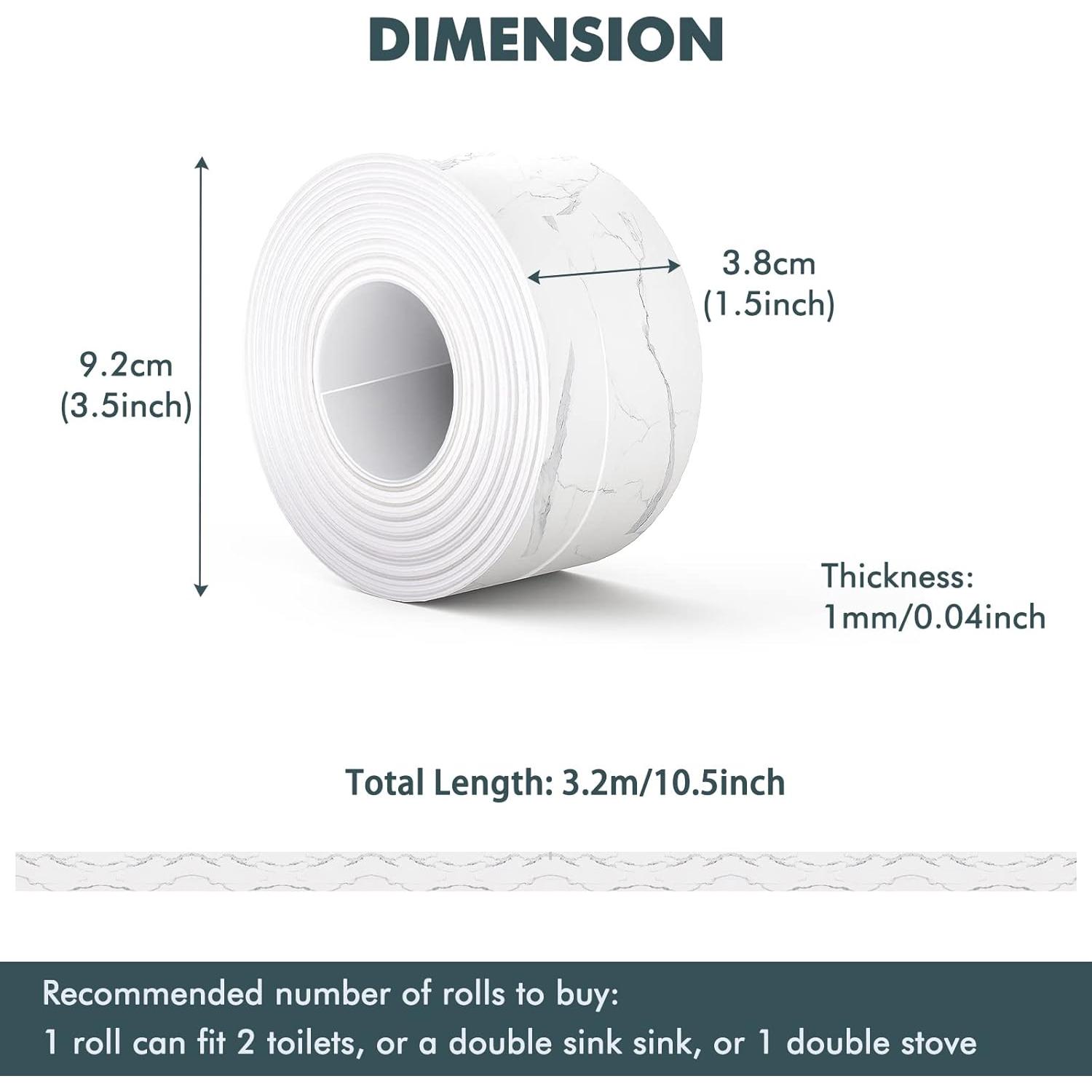 Tira de Calafateo Autoadhesiva Dstorelhp 38mm x 3.2m PVC