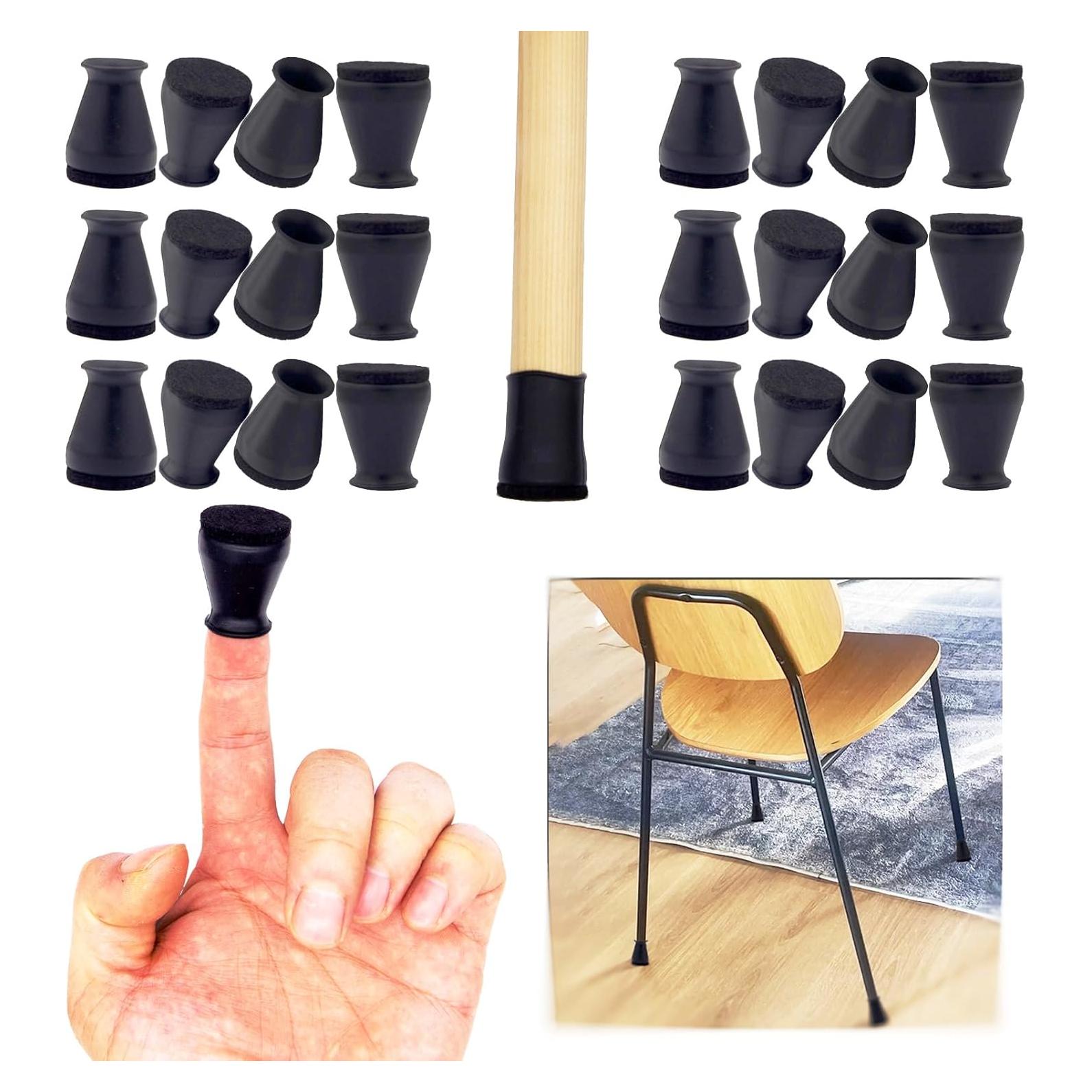 Protectores de Silicona para Patas de Sillas Simpracon 24 Pcs