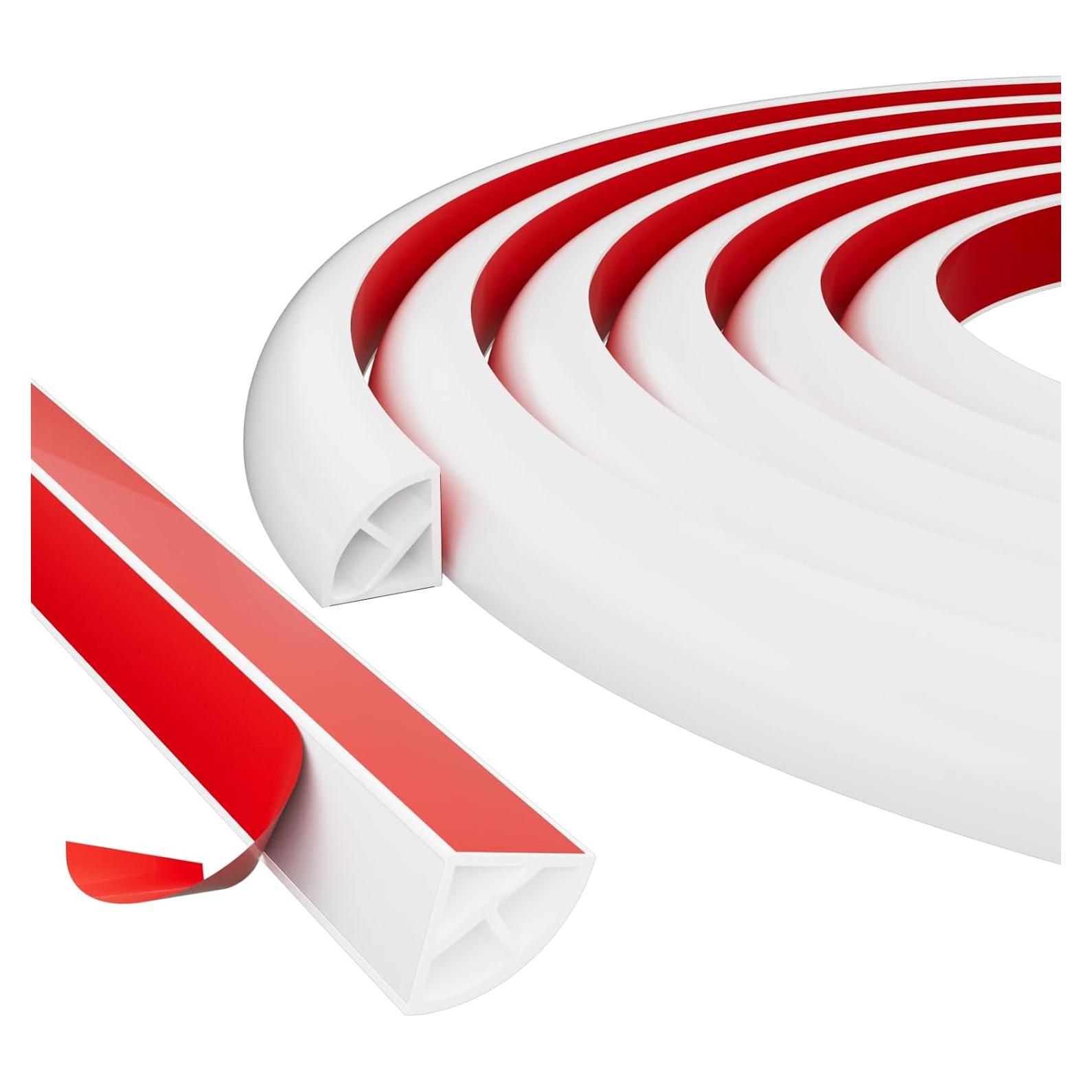 Moldura de esquina flexible KNEELISA 5m blanca de goma