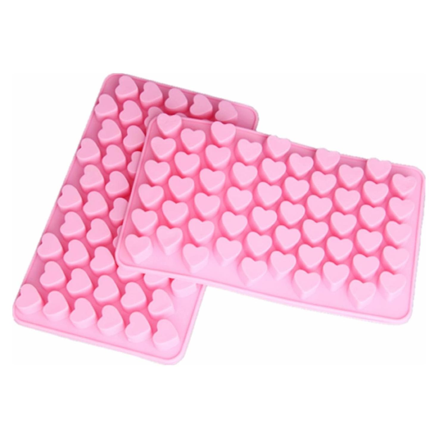 Molde de Silicona Corazón Cy3Lf - 2 Piezas para Hielo y Caramelo