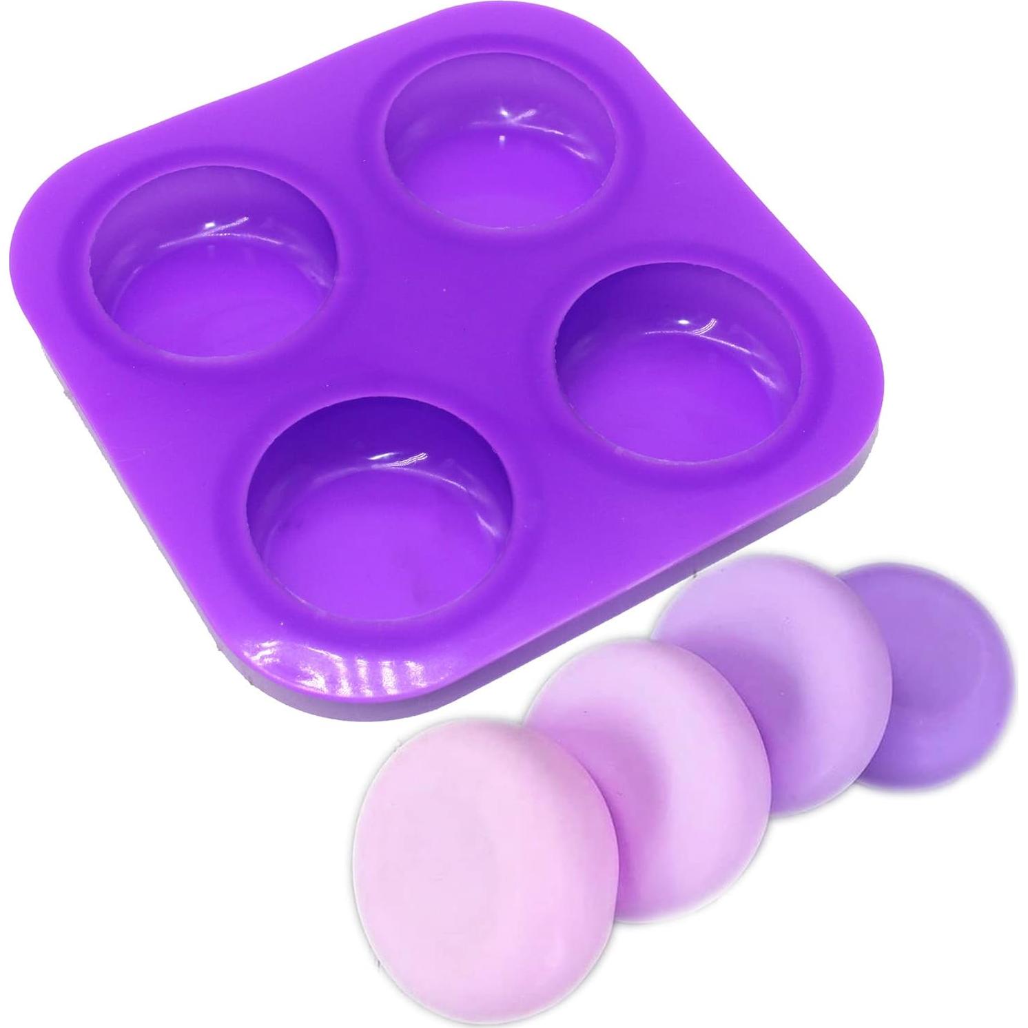 Molde de Jabón Redondo Silicona X-Haibei 6.35cm