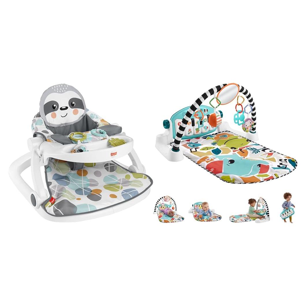 Silla Portátil para Bebés Fisher-Price con Bandeja y Juguetes
