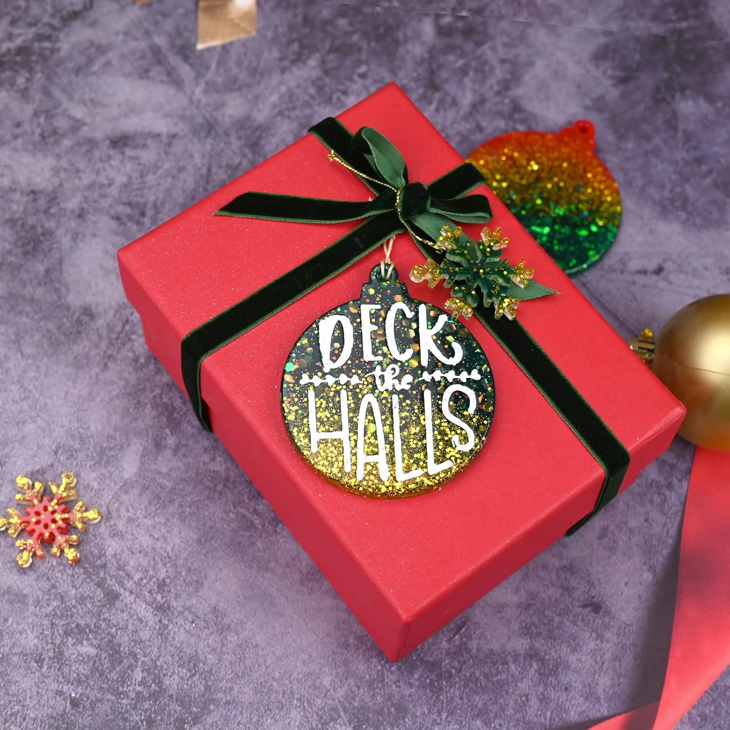 Moldes de Resina de Navidad Sakolla 2 Piezas Redondos 18.4 cm