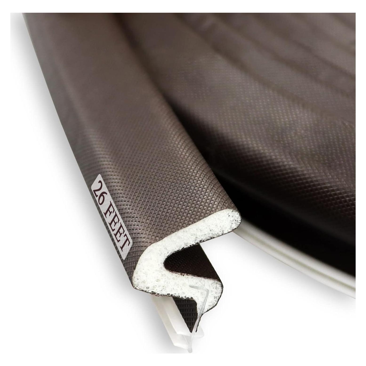 Tira de Sellado para Puerta LSGCQ 26 pies Espuma PU Marrón