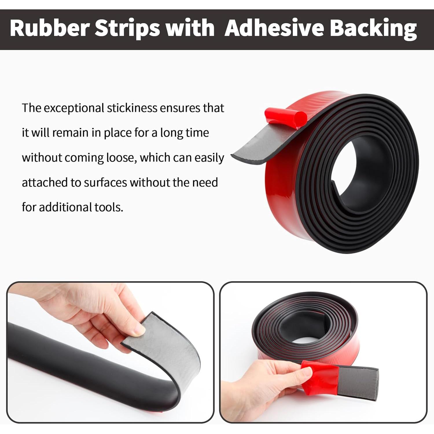 Tiras de goma autoadhesivas Heonay 5.08 cm x 3.05 m