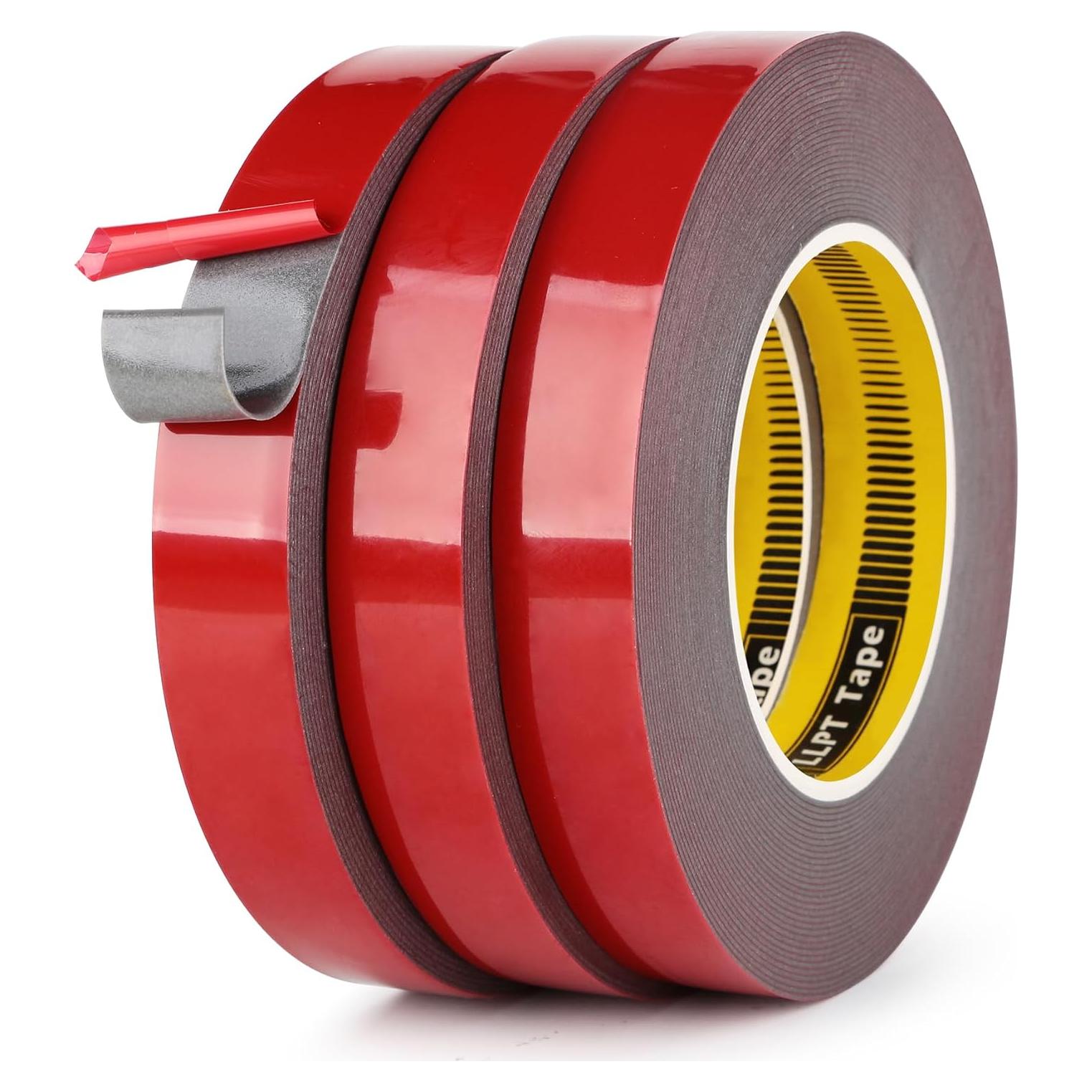 Cinta Adhesiva Doble Cara LLPT 2 cm x 32.9 m Resistente al Clima