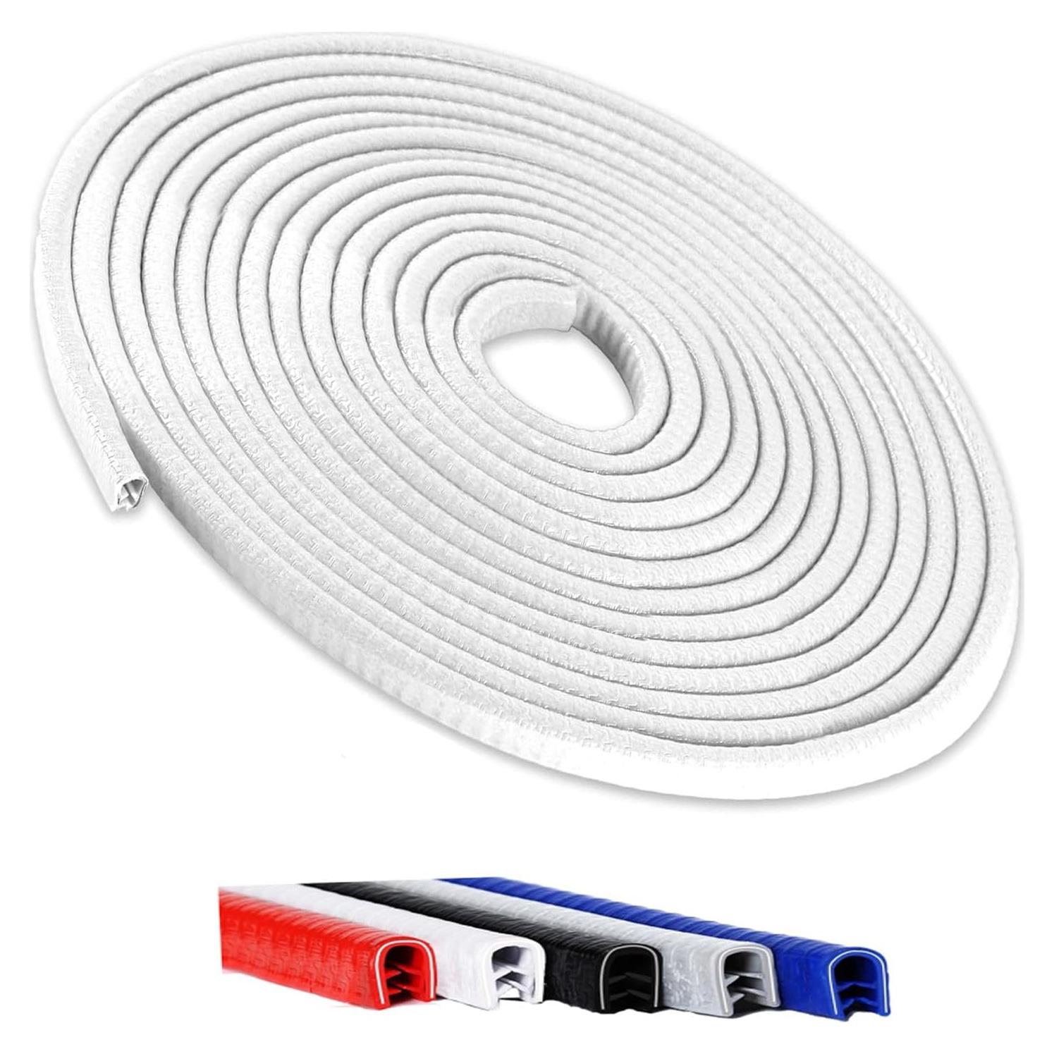 Protector de Bordes de Puerta de Coche Winfort 5M Goma Blanco