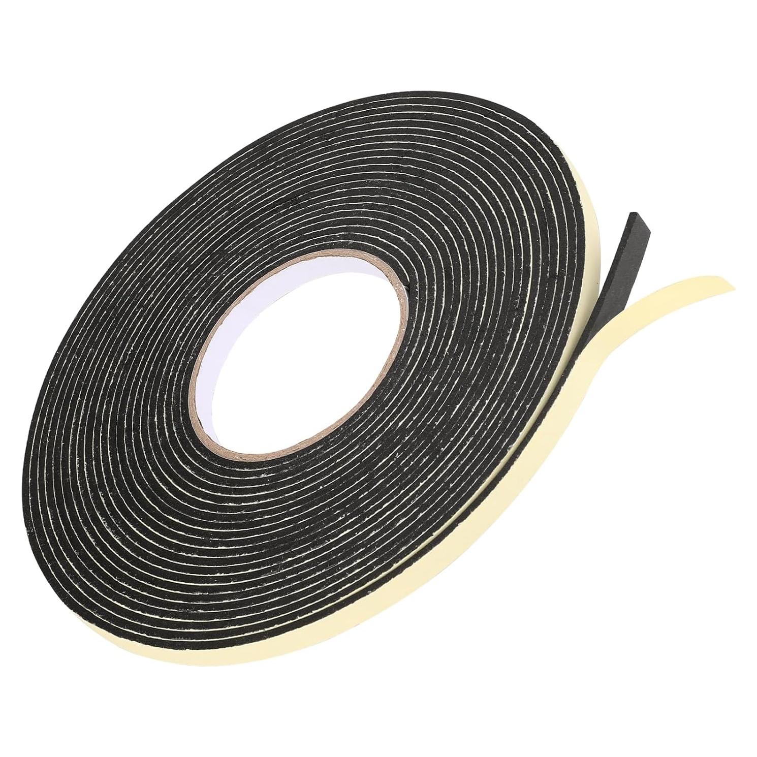 Cinta de Sellado Espuma EVA Sliverdew 15m 2mm x 10mm Negra