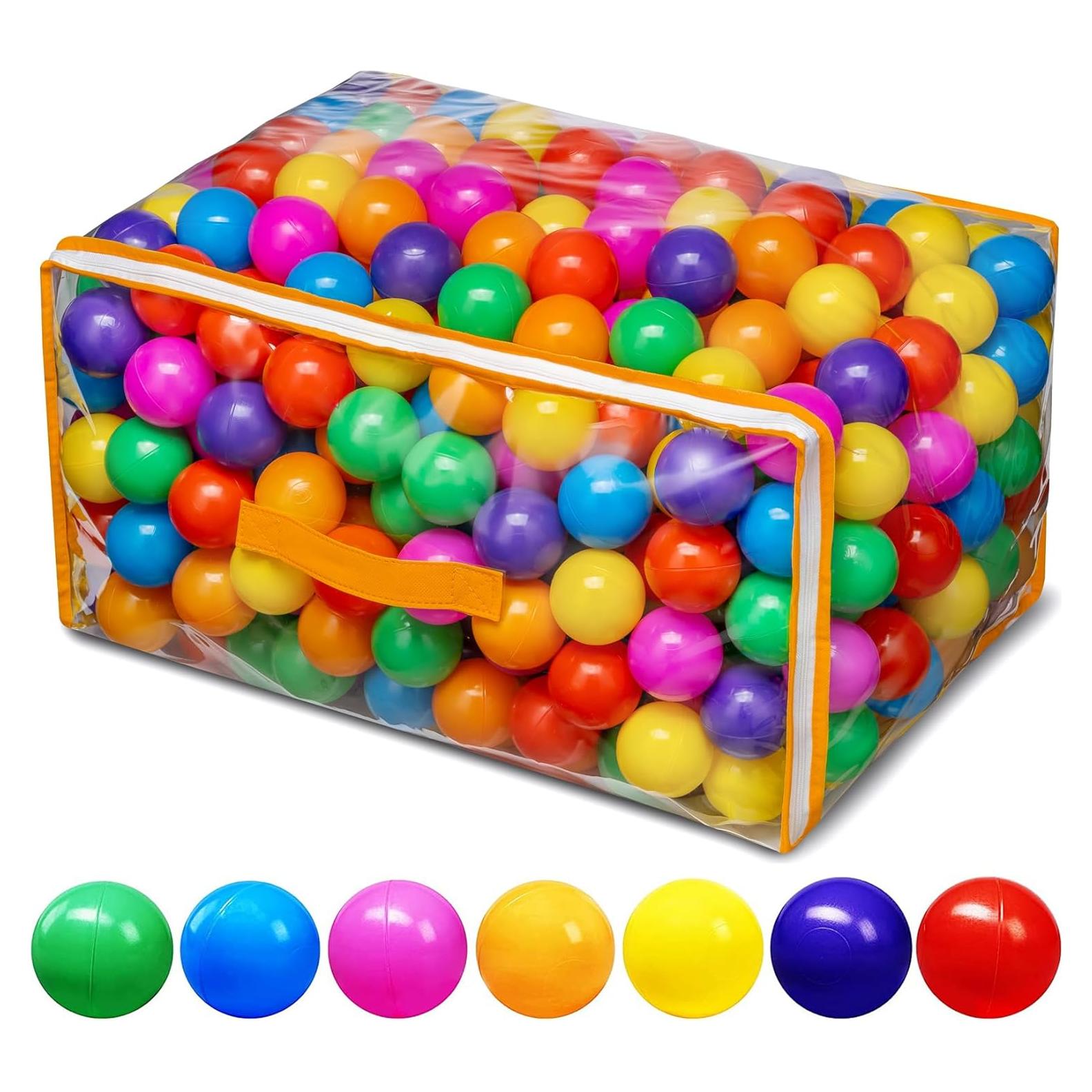 Pelotas de piscina Vanland 200 unidades 5.5 cm colores brillantes