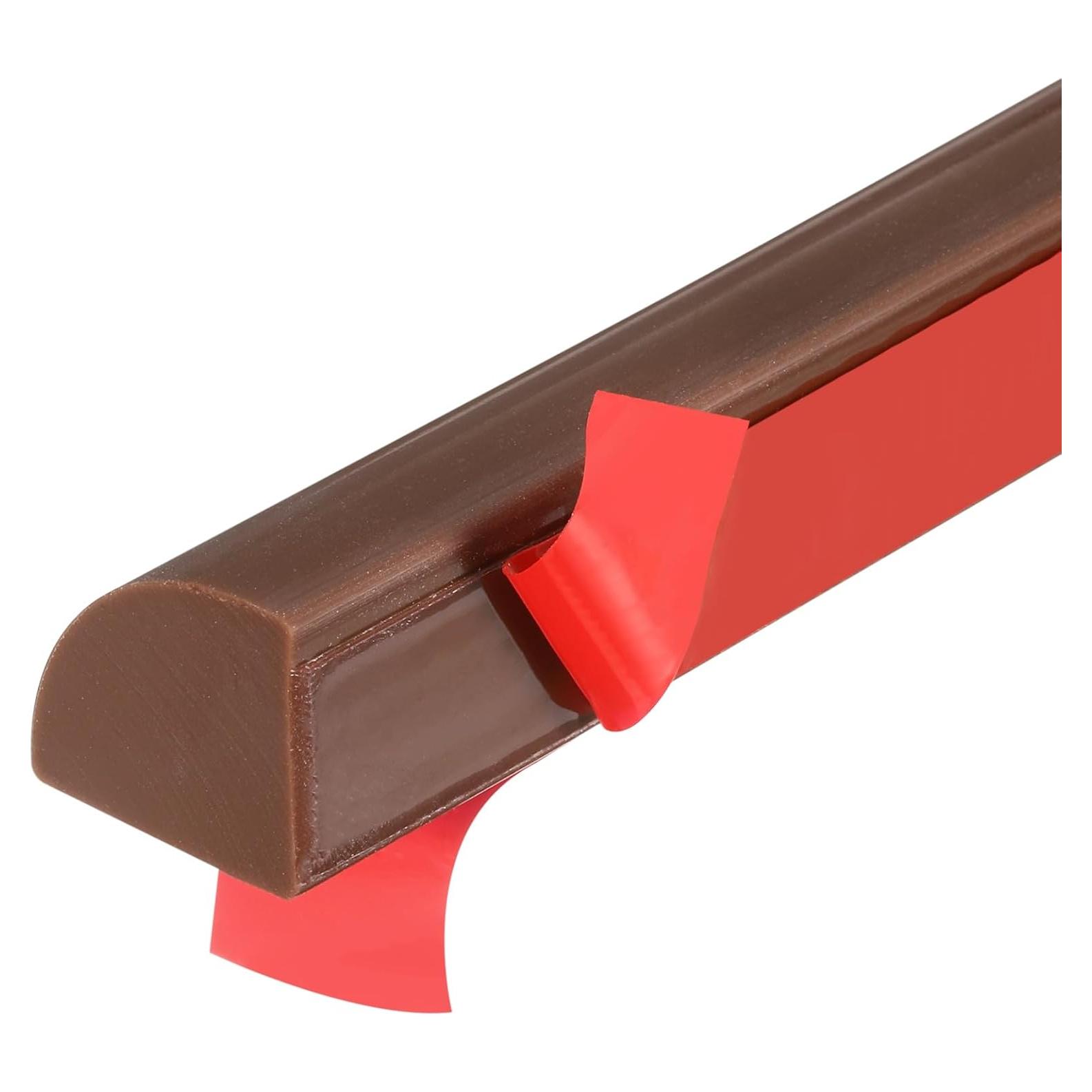 Moldura Flexible Autoadhesiva uxcell 5m Silicona Café