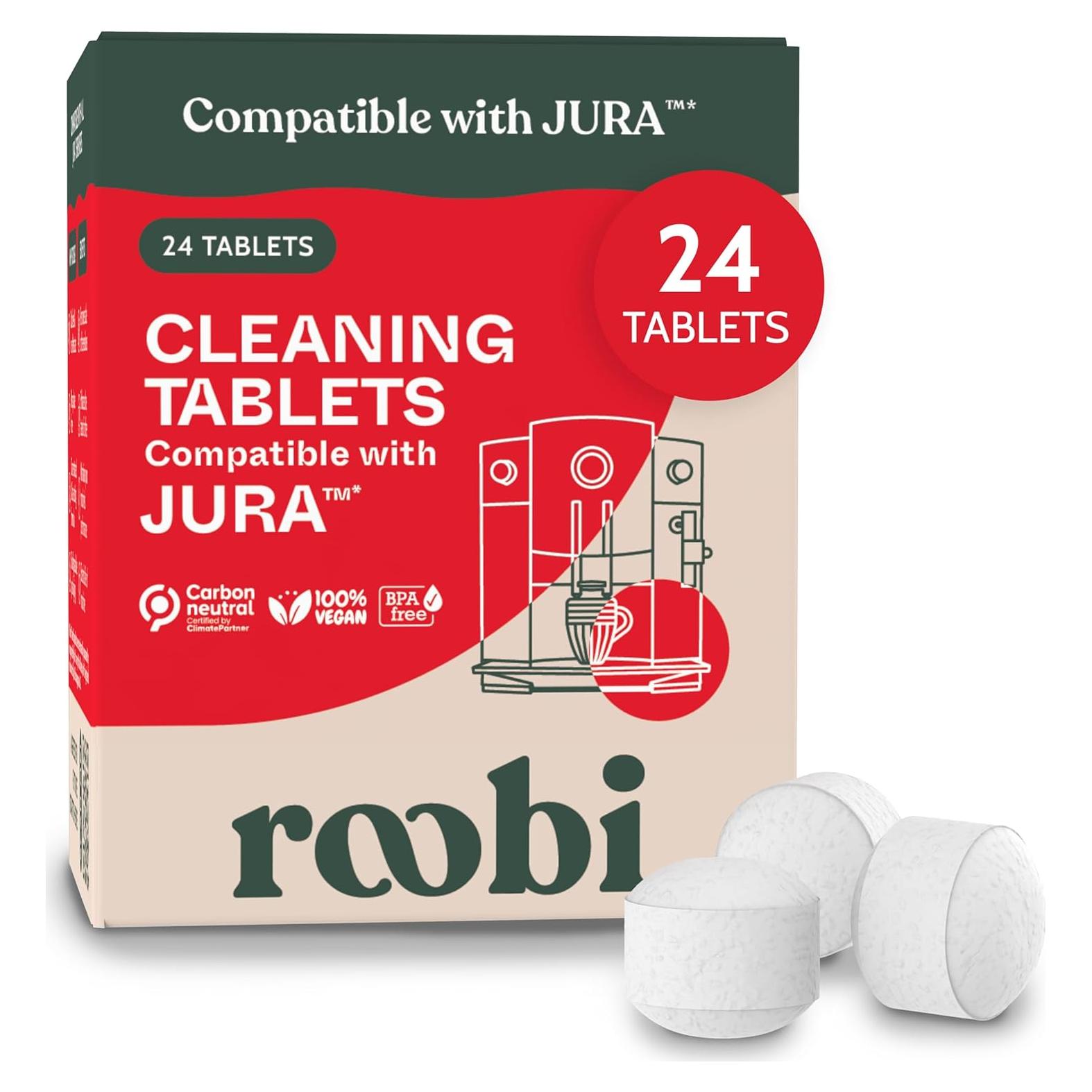 Tabletas de limpieza Roobi para máquinas Jura - 24 unidades