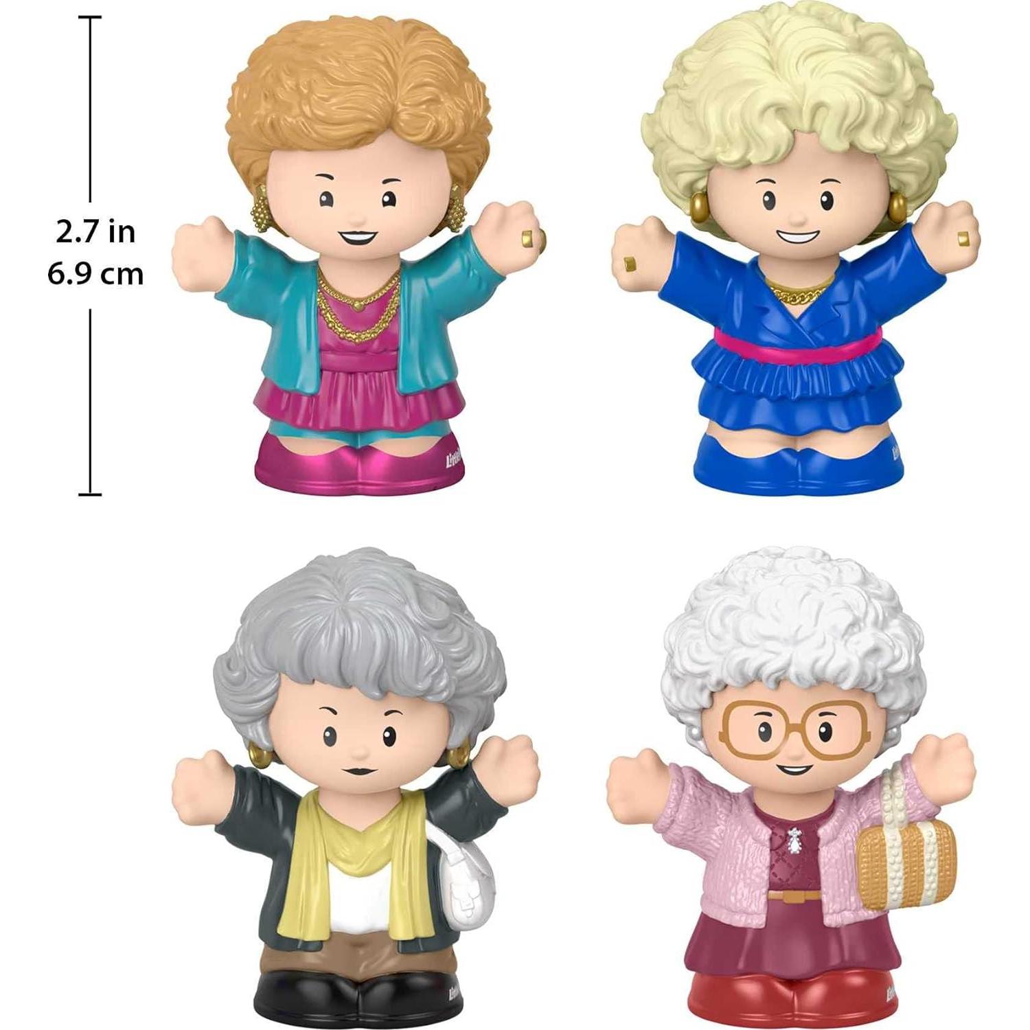 Conjunto de Figuras Little People The Golden Girls - 4 Personajes
