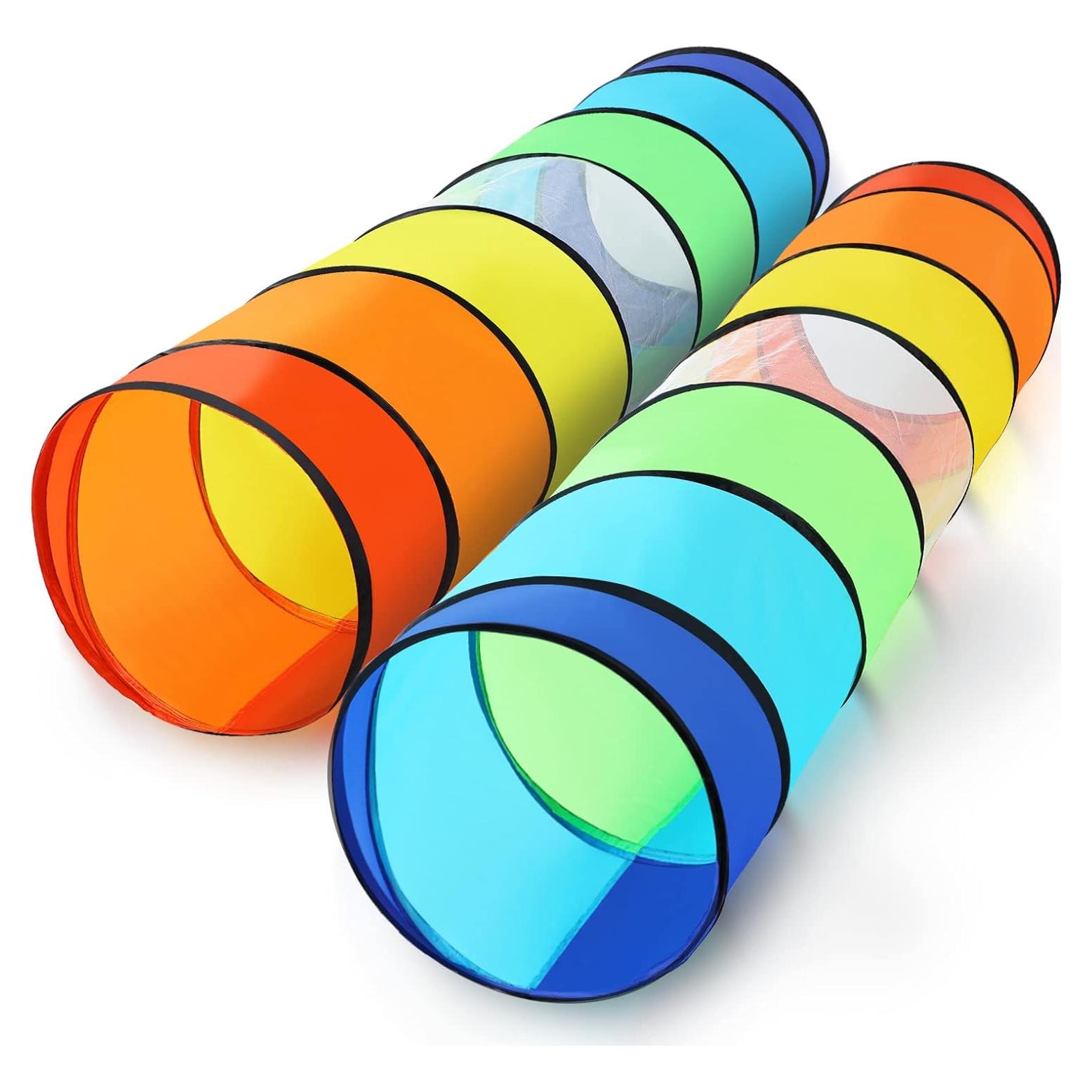 Túnel de Juego Moncoland Arcoíris 2 Piezas para Niños