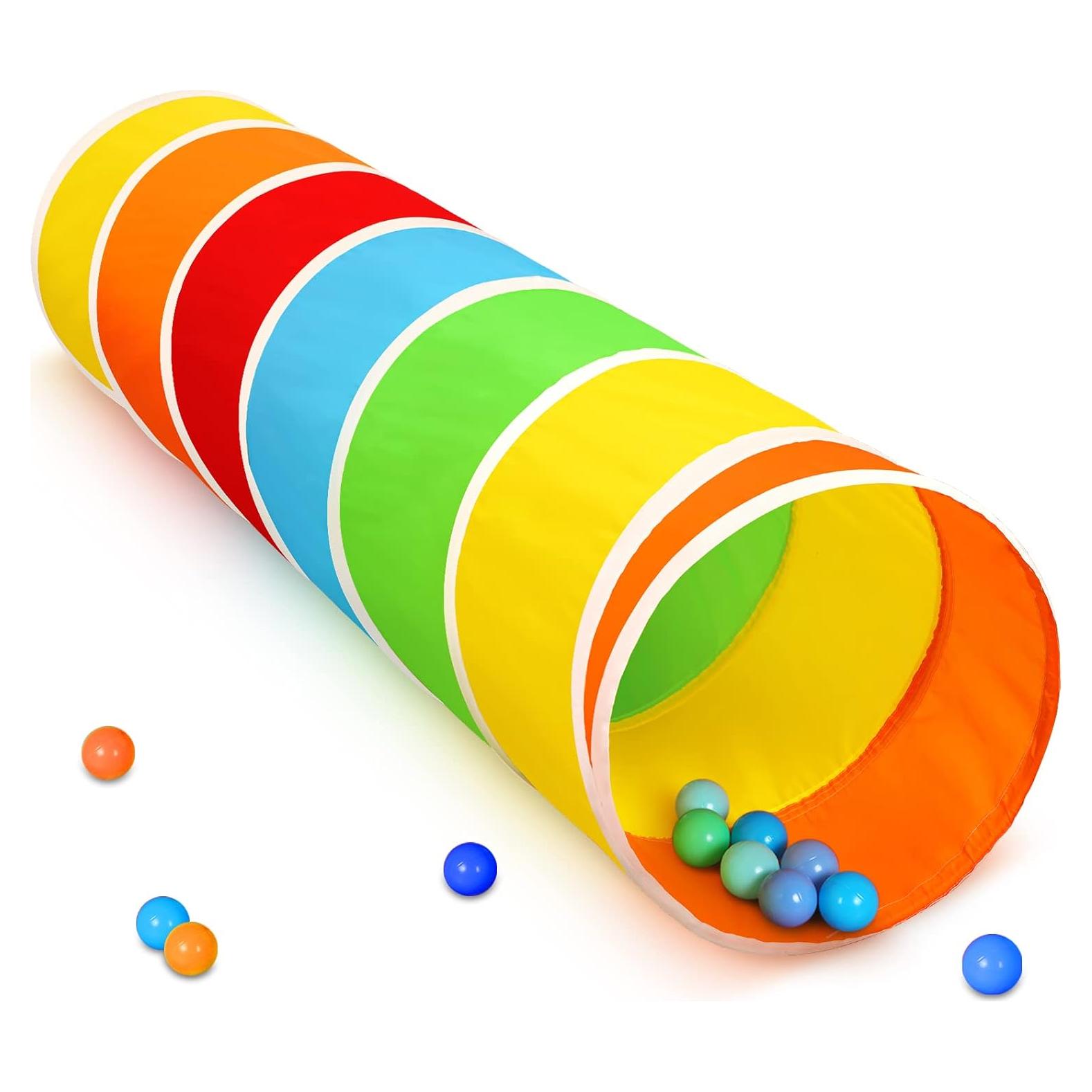 Túnel de Juego Colorido para Niños - 175 cm - Seguro y Divertido