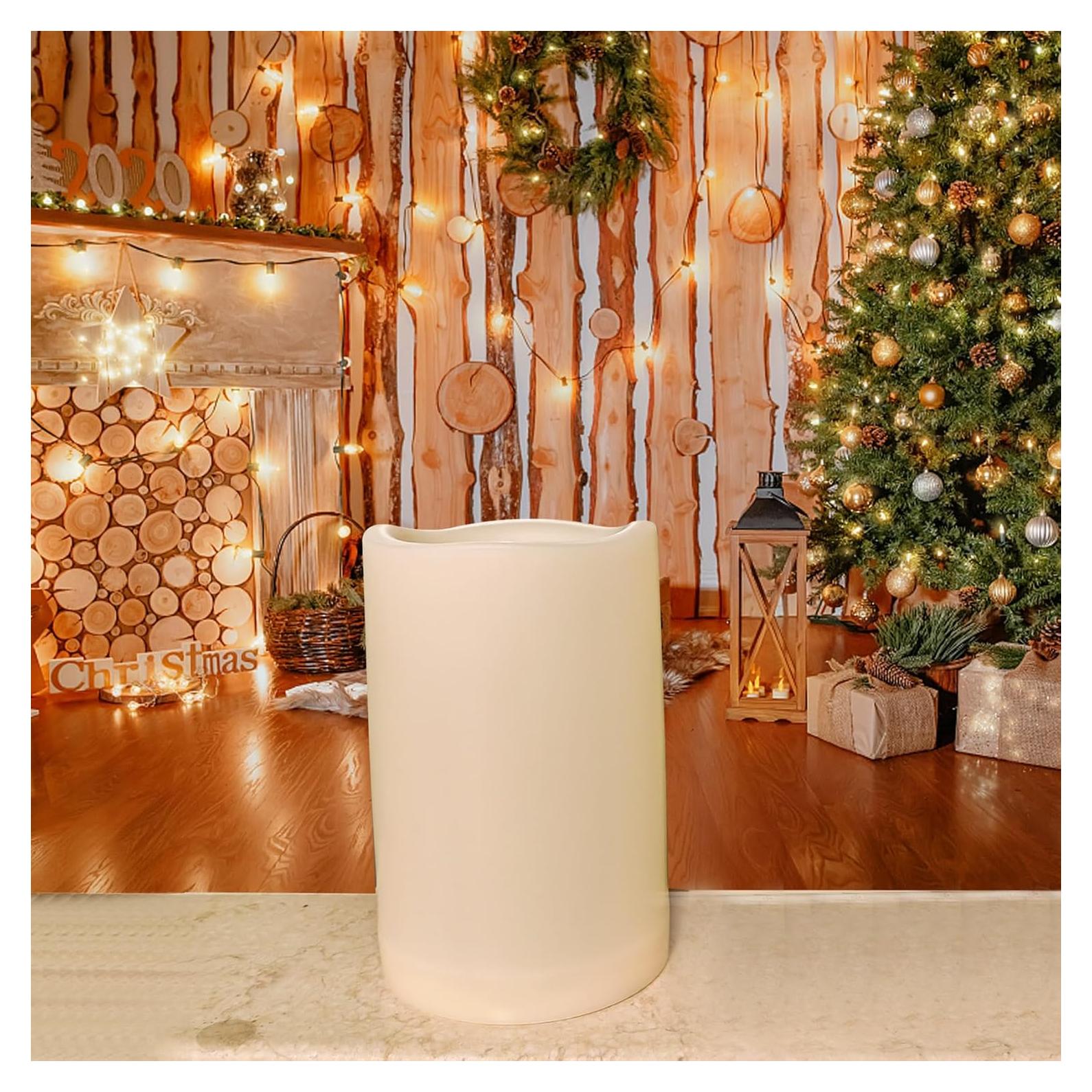 Vela LED Grande Impermeable 4x6" Jingtech con Temporizador