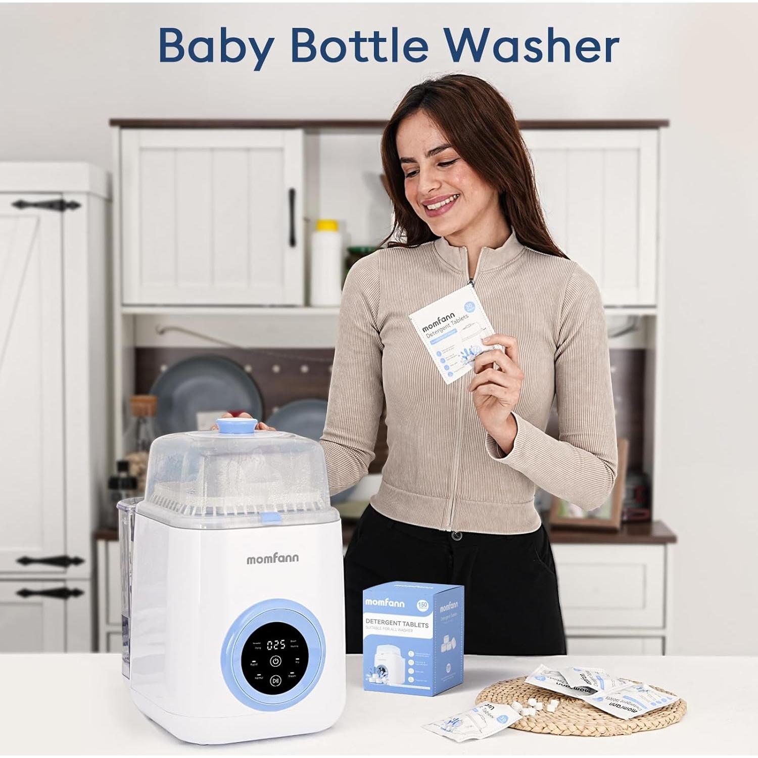 Tabletas de Detergente Profesional Momfann 150 Pcs para Biberones